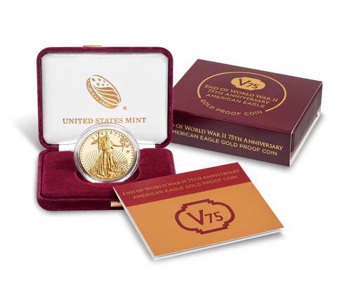 2020-W WW2 V75 75th Anniversary American Eagle Gold Proof Coin - Paradime Coins