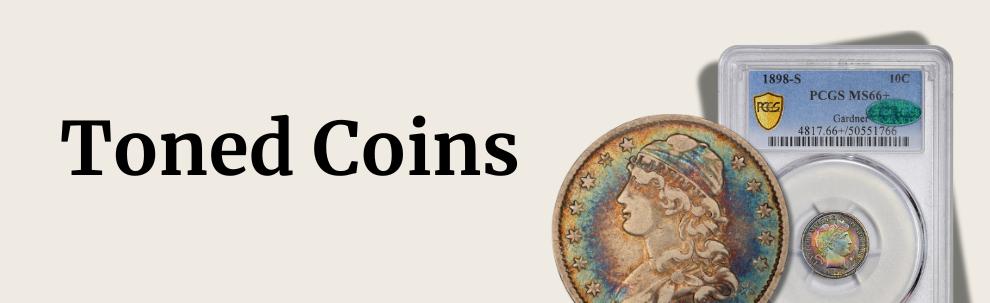 Toned -  Paradime Coins | Rare PCGS NGC CAC Certified US Coins For Sale