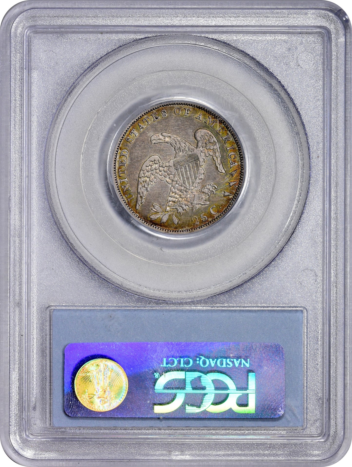 1835 25C XF40 PCGS CAC