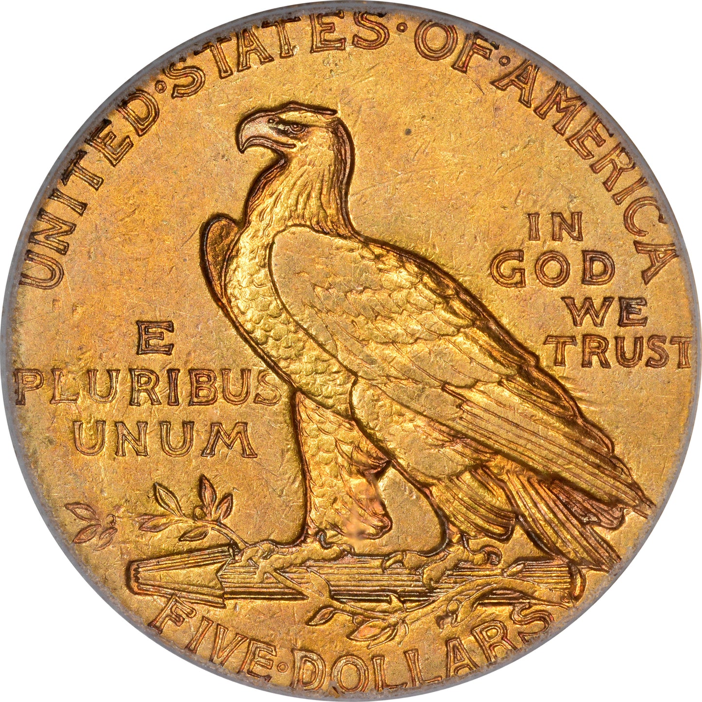 1915-S $5 XF45 PCGS CAC