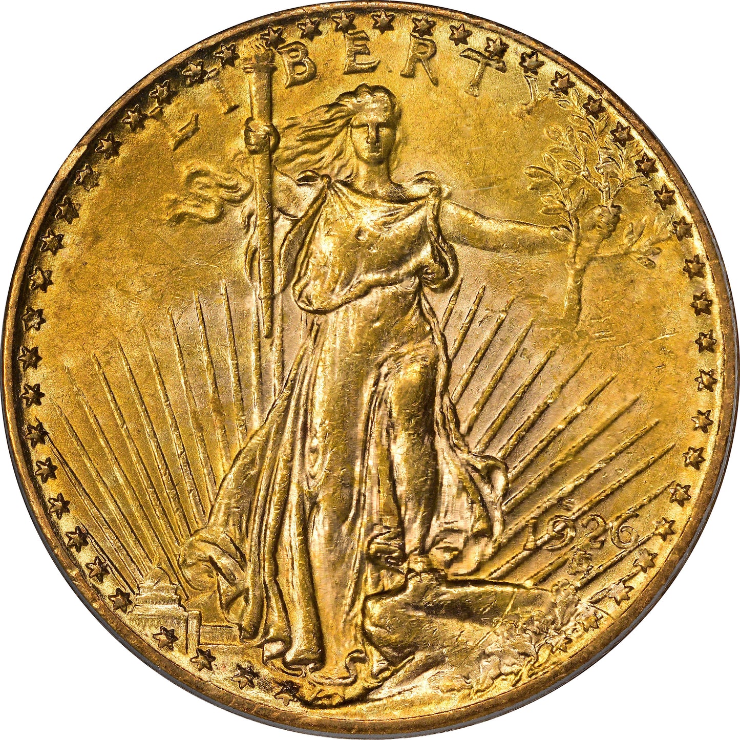 1926-S $20 AU58 PCGS CAC