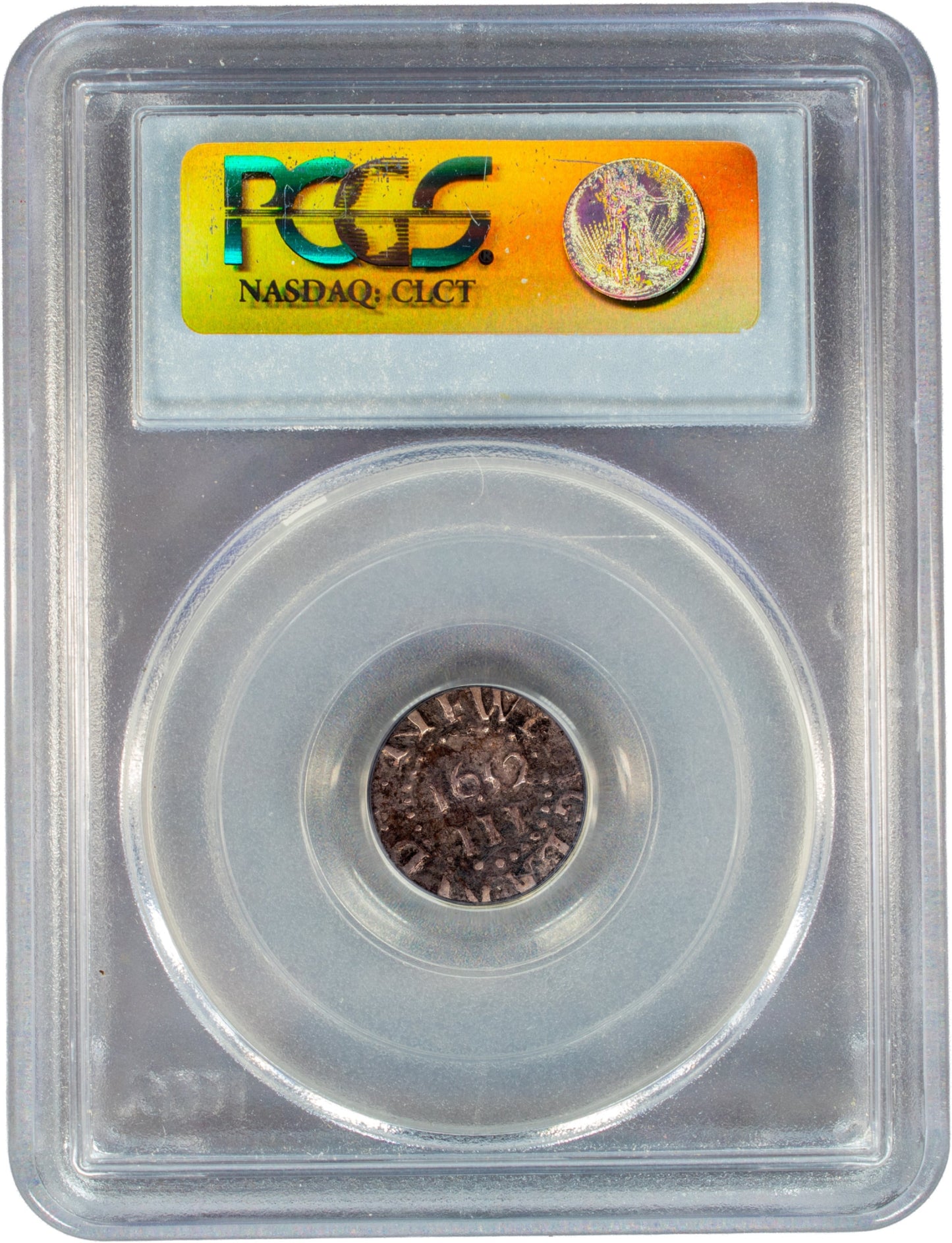 1652 3P THREEPENCE PINE TREE XF45 PCGS CAC REVERSE HOLDER