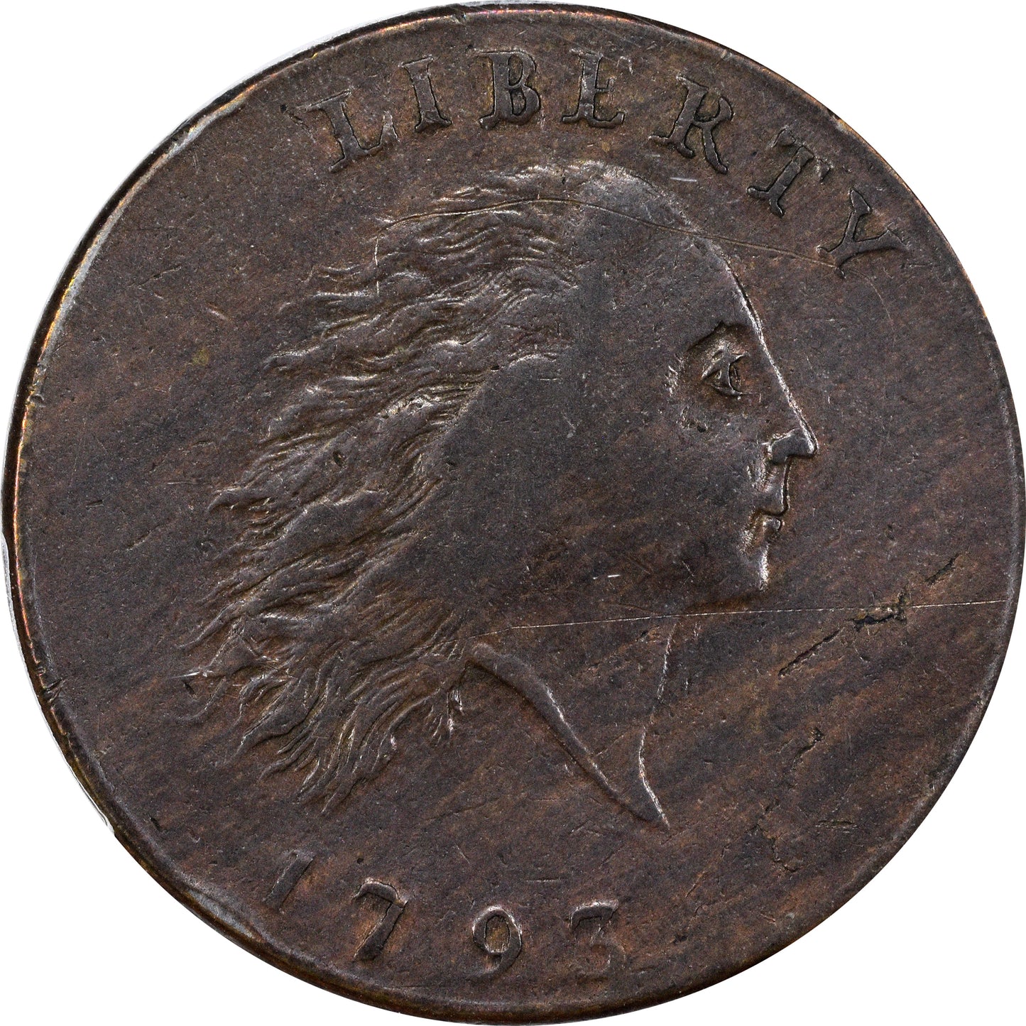 1793 1C CHAIN AMERICA XF40 PCGS CAC