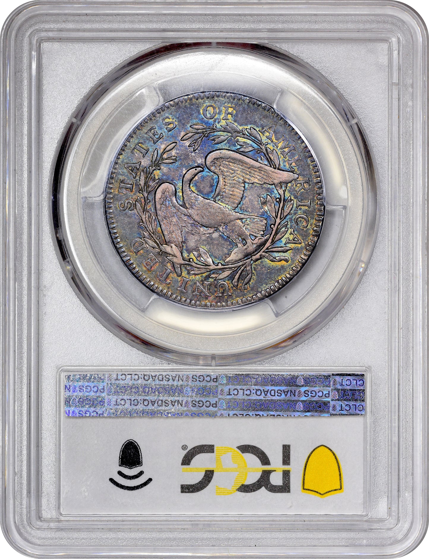 1795/1795 50C RECUT DATE 2 LEAVES AU53 PCGS CAC REVERSE HOLDER