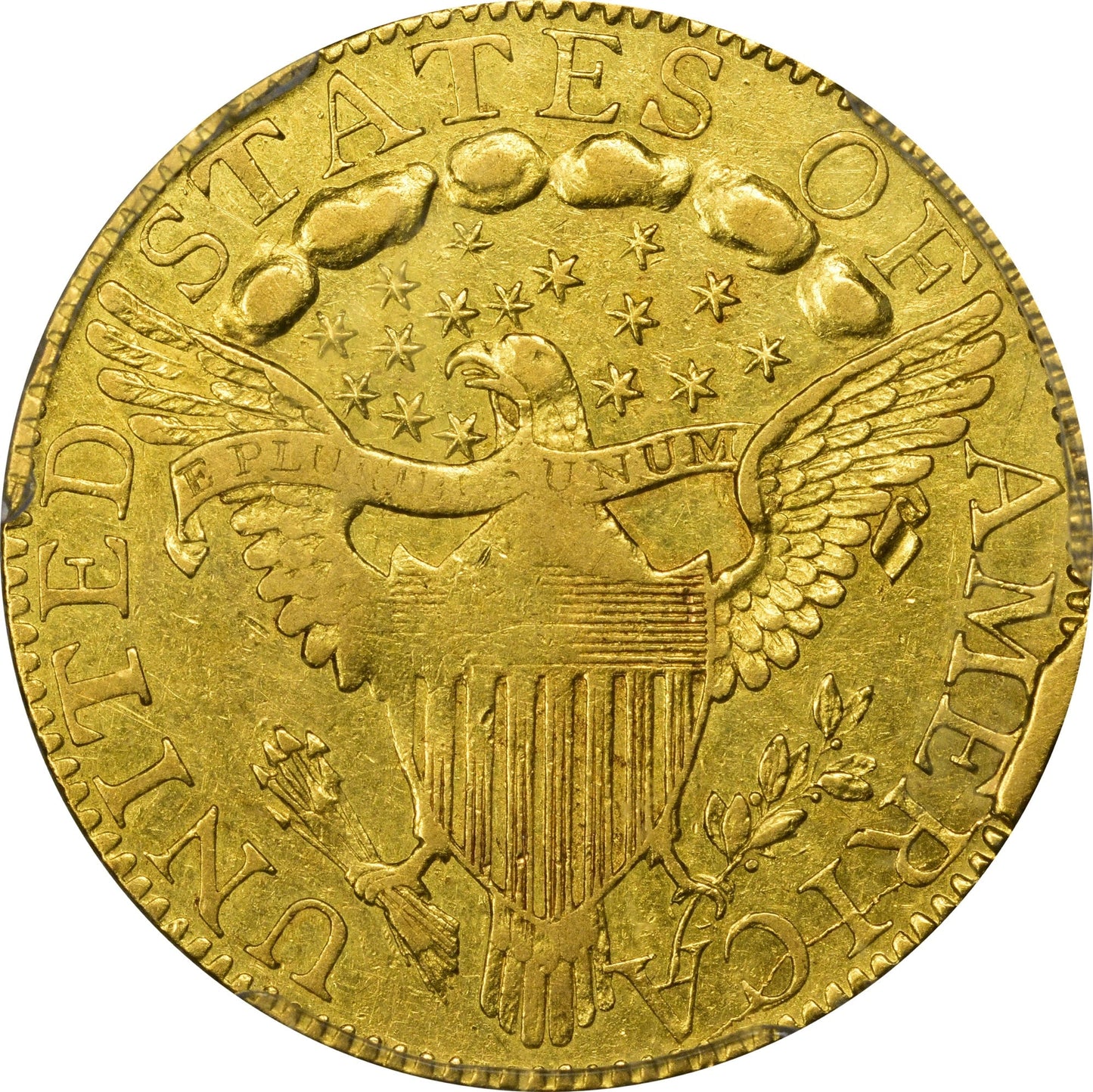 1795 $5 Large Eagle Au53 Pcgs Cac