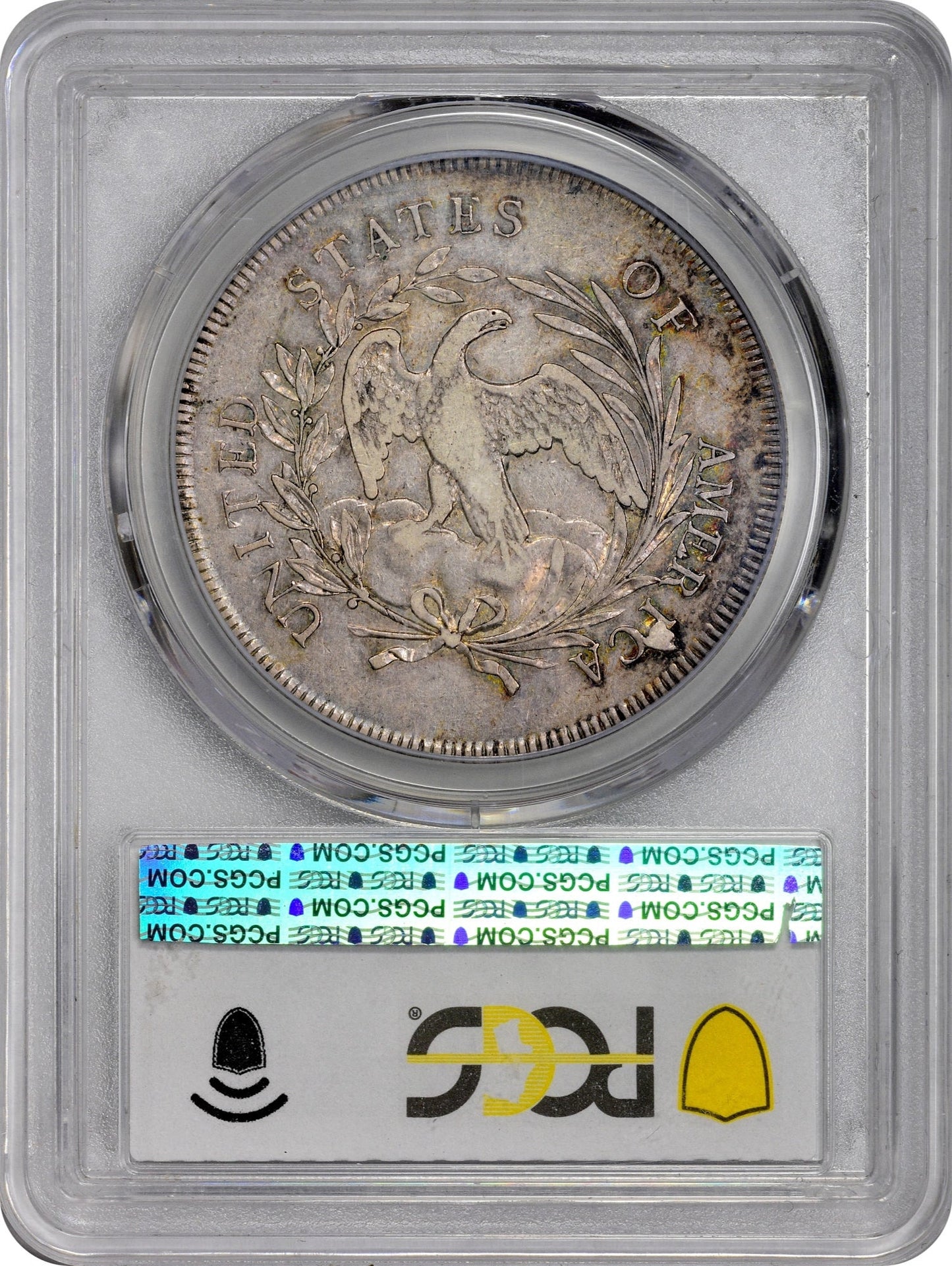 1796 $1 LG DT SM LT XF45 PCGS CAC $1