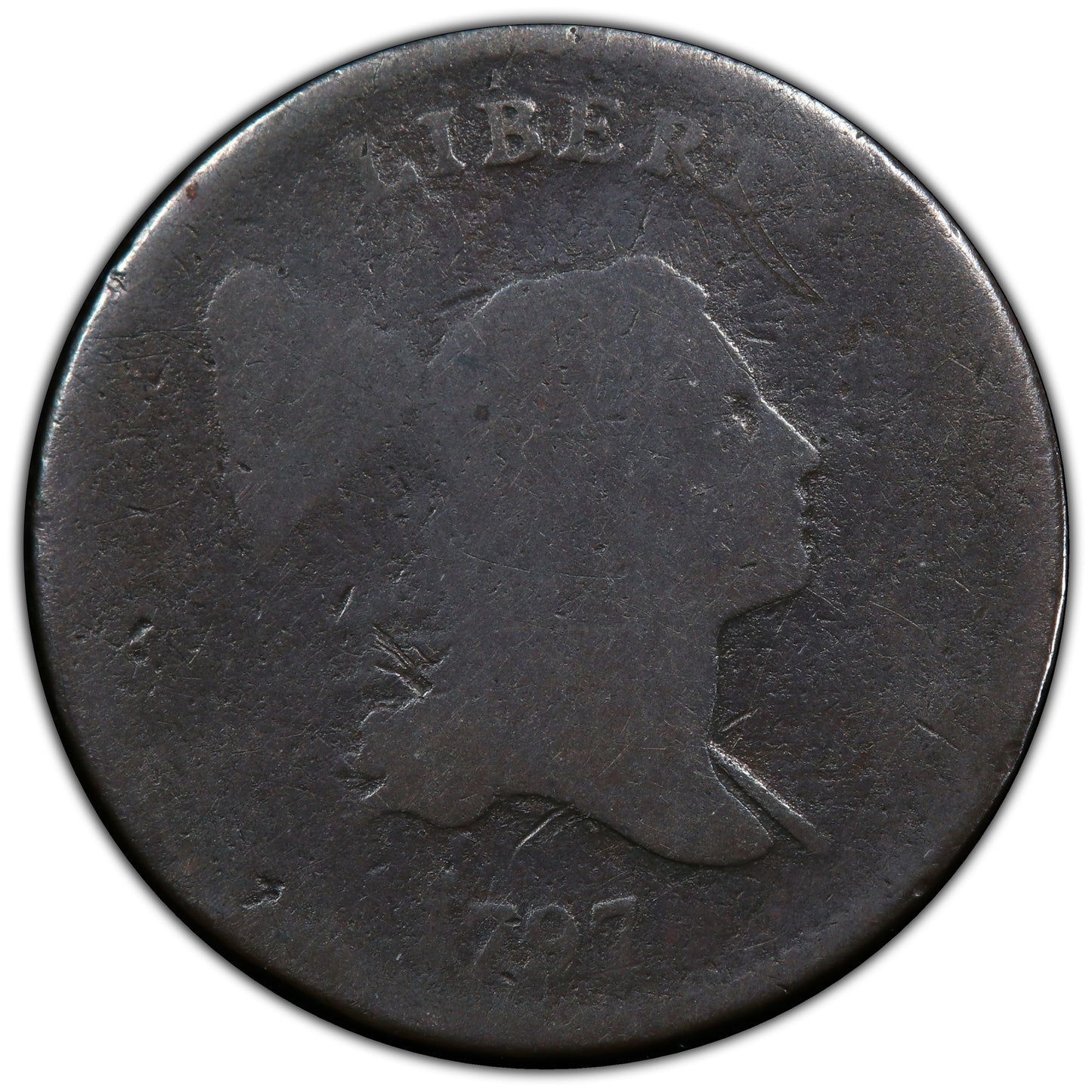 1797 1/2C 1 ABOVE 1 FR02 PCGS