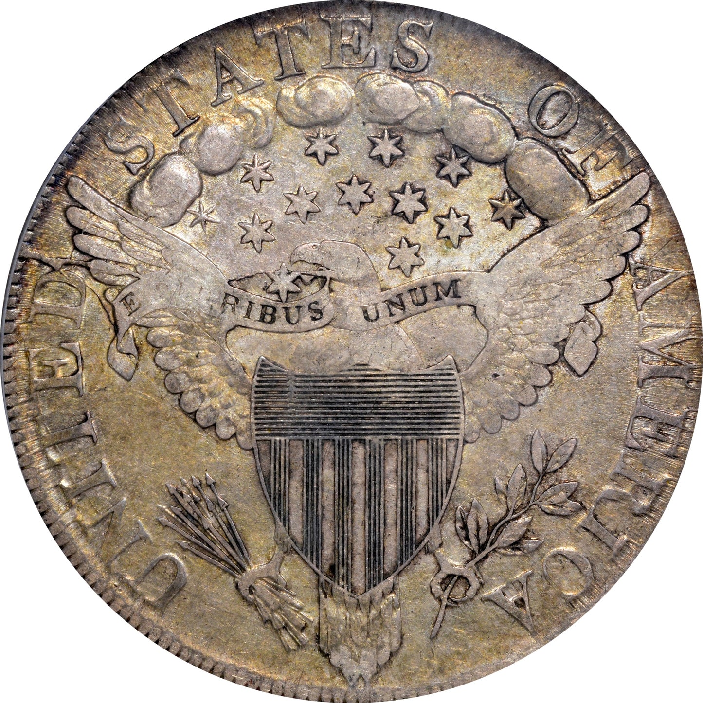 1799 $1 BB-155 VF35 PCGS CAC REVERSE ZOOM IN