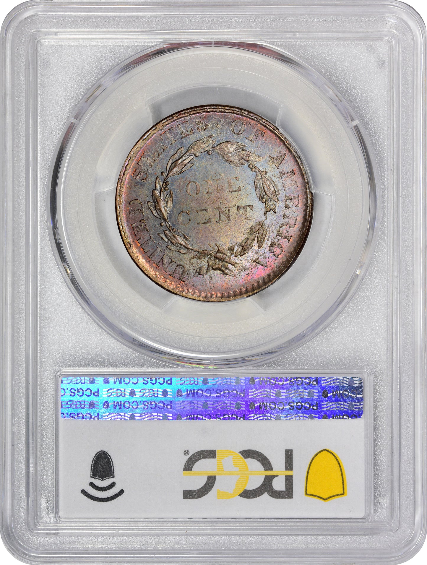 1804 1C PRIVATE RESTRIKE MS66 BN PCGS CAC EX ELIASBERG in a protective case with a grading label