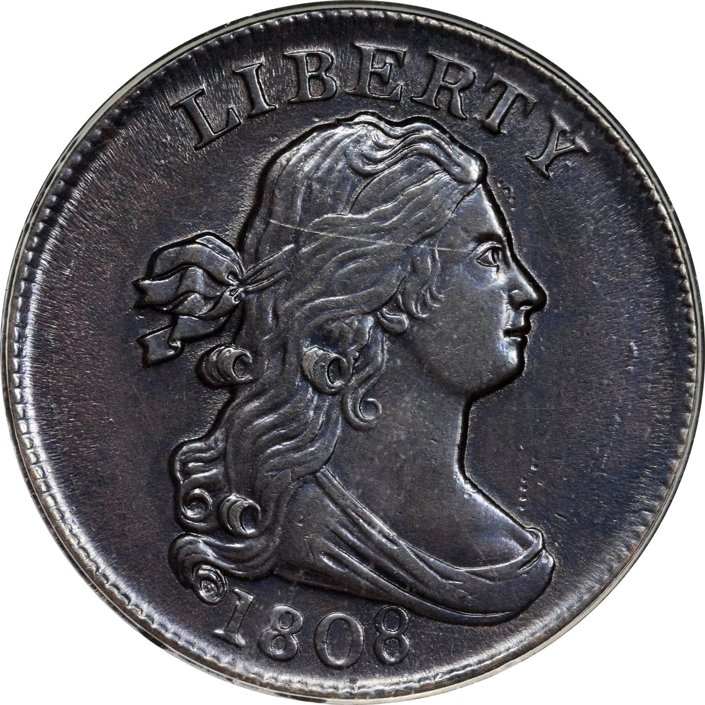 1808 1/2C AU55 OGH PCGS