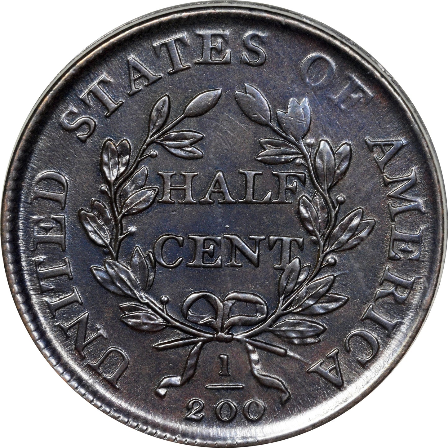 1808 1/2C AU55 OGH PCGS