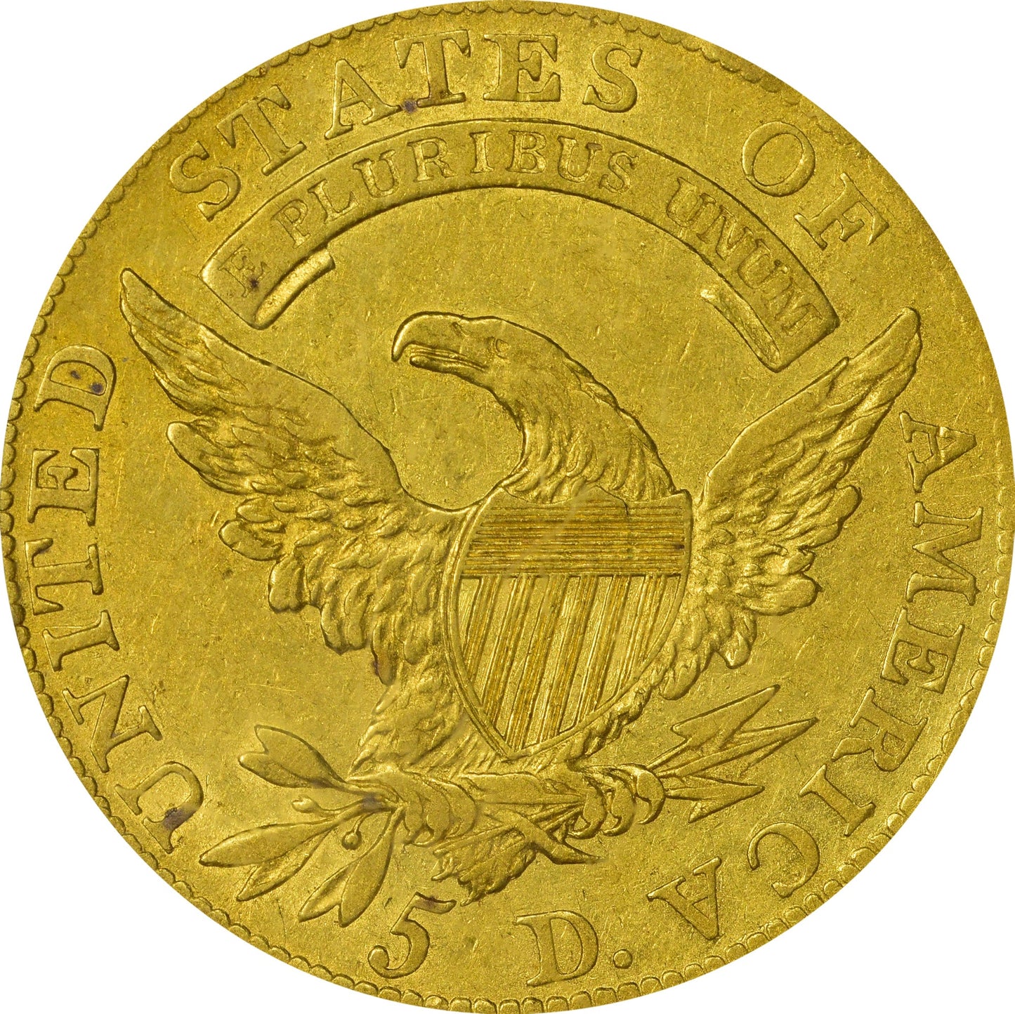 1808 $5 VF35 OGH PCGS REV