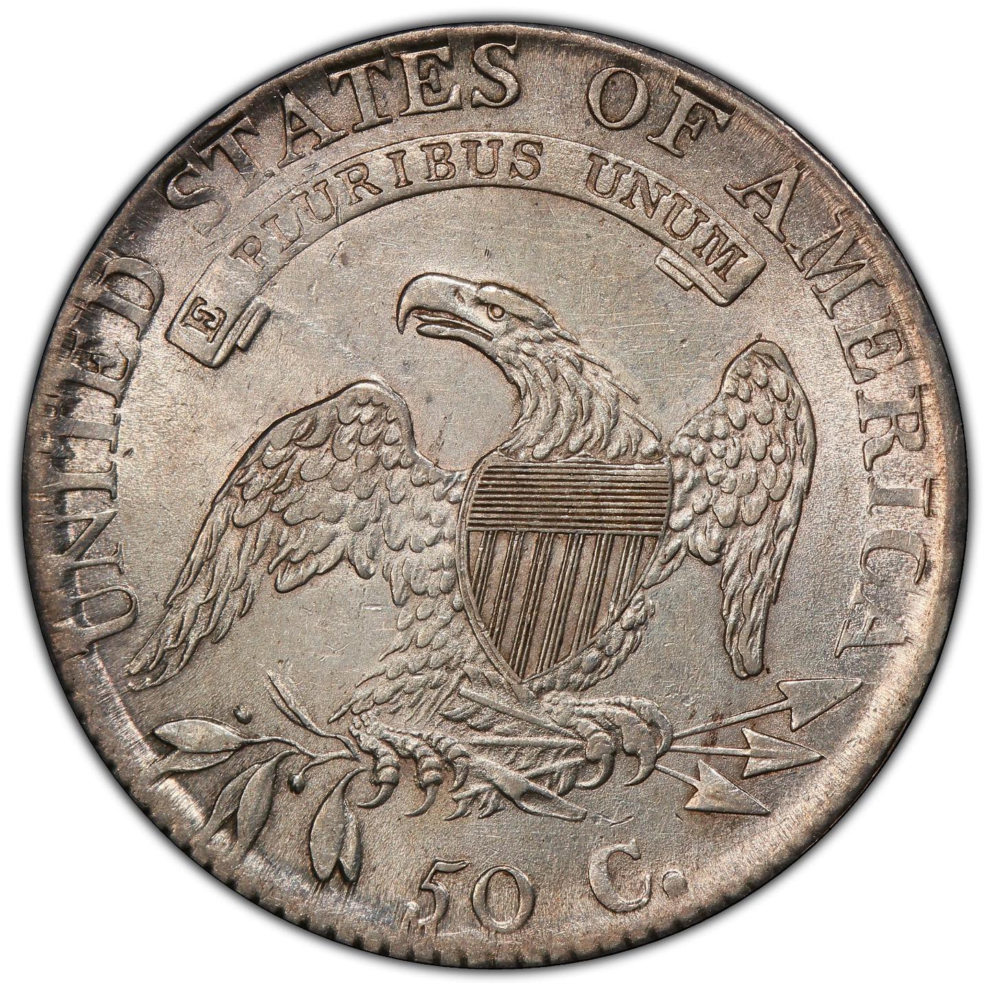 1814 50C O-105a SINGLE LEAF AU55 PCGS CAC - Paradime Coins | PCGS NGC CACG CAC Rare US Numismatic Coins For Sale