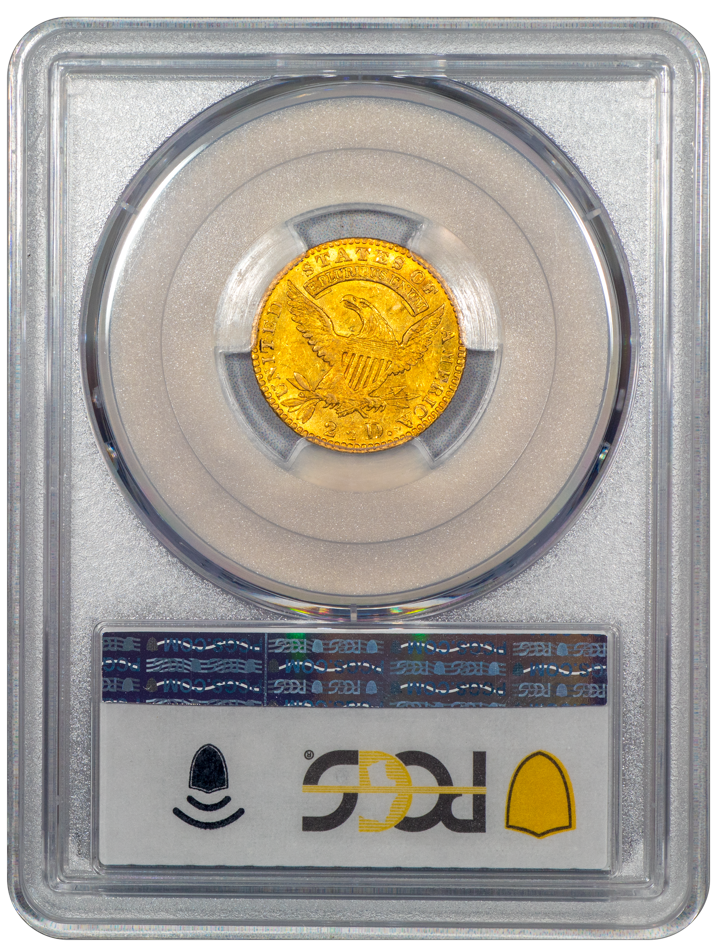 1824/1 Capped Bust Quarter Eagle $2.5 MS62 PCGS Reverse Holder