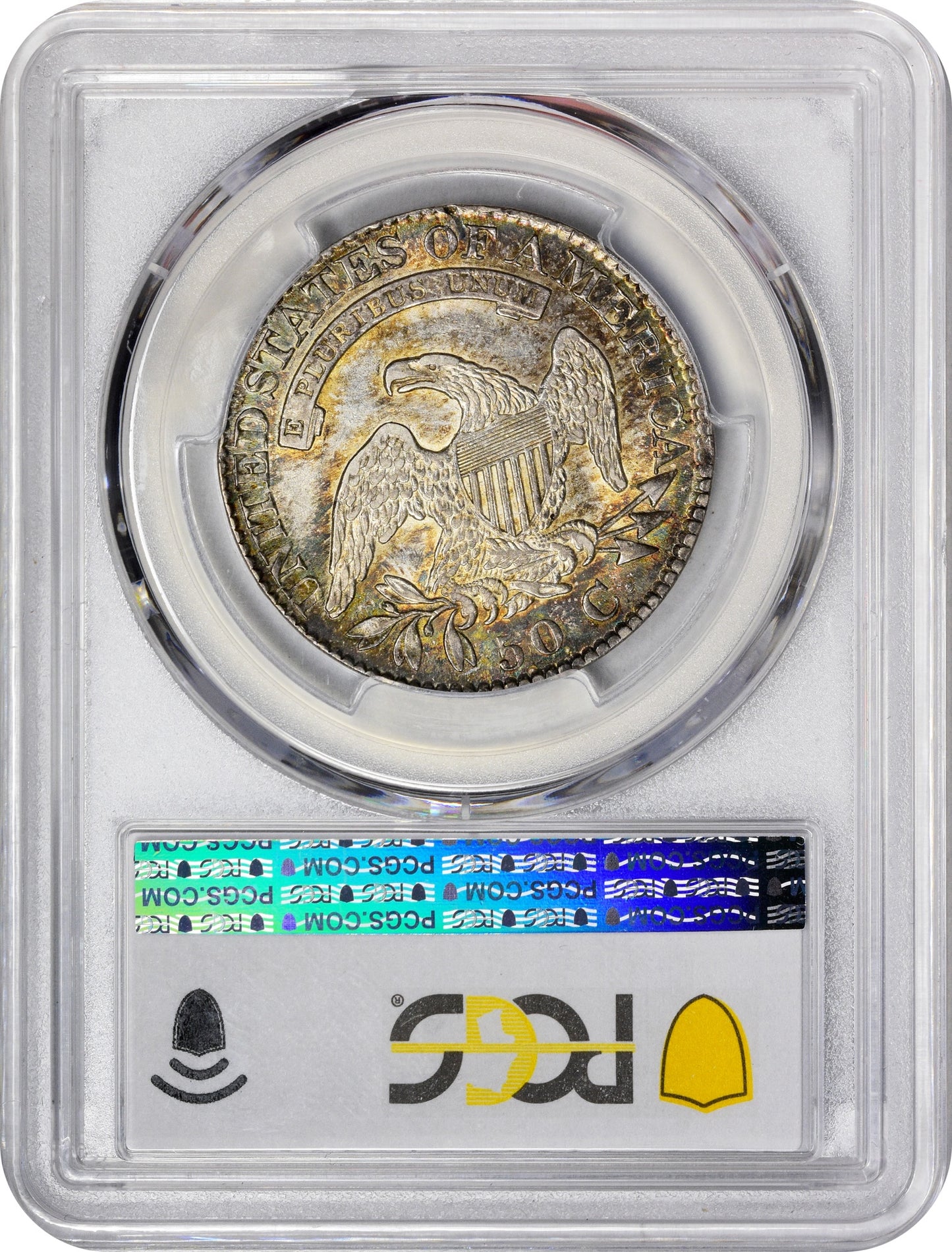 1826 50C AU58 PCGS REVERSE HOLDER