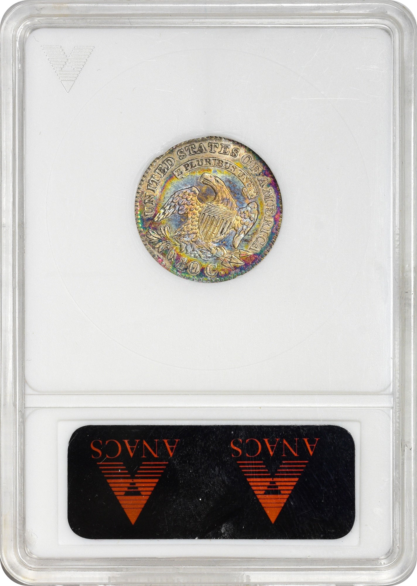 1827 10C JR-6 AU55 PL OH ANACS