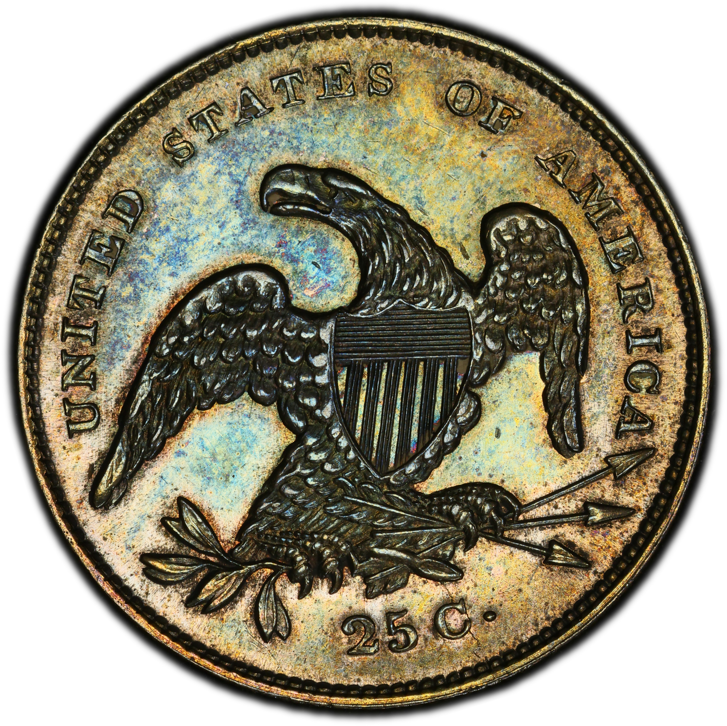 1831 25C SM LT MS64 PCGS CAC 25C