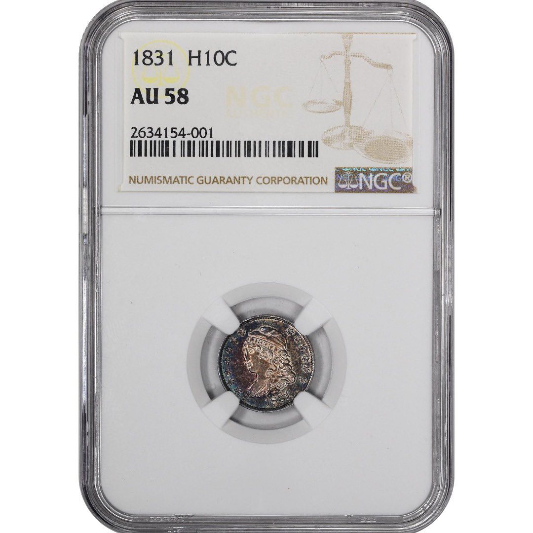 1831 H10C AU58 NGC - Paradime Coins | PCGS NGC CACG CAC Rare US Numismatic Coins For Sale