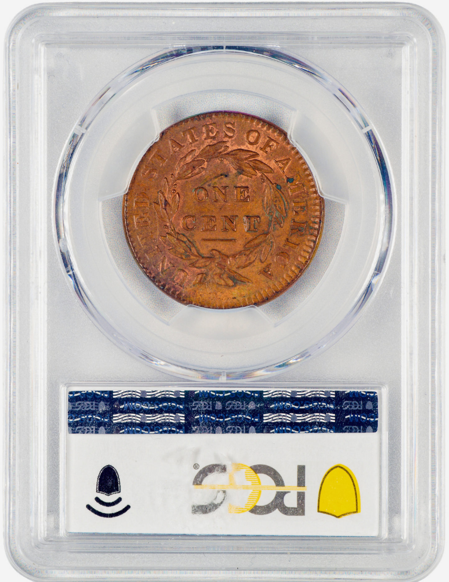 1832 1C LARGE CENT MEDIUM LETTERS MS62 BN PCGS CAC