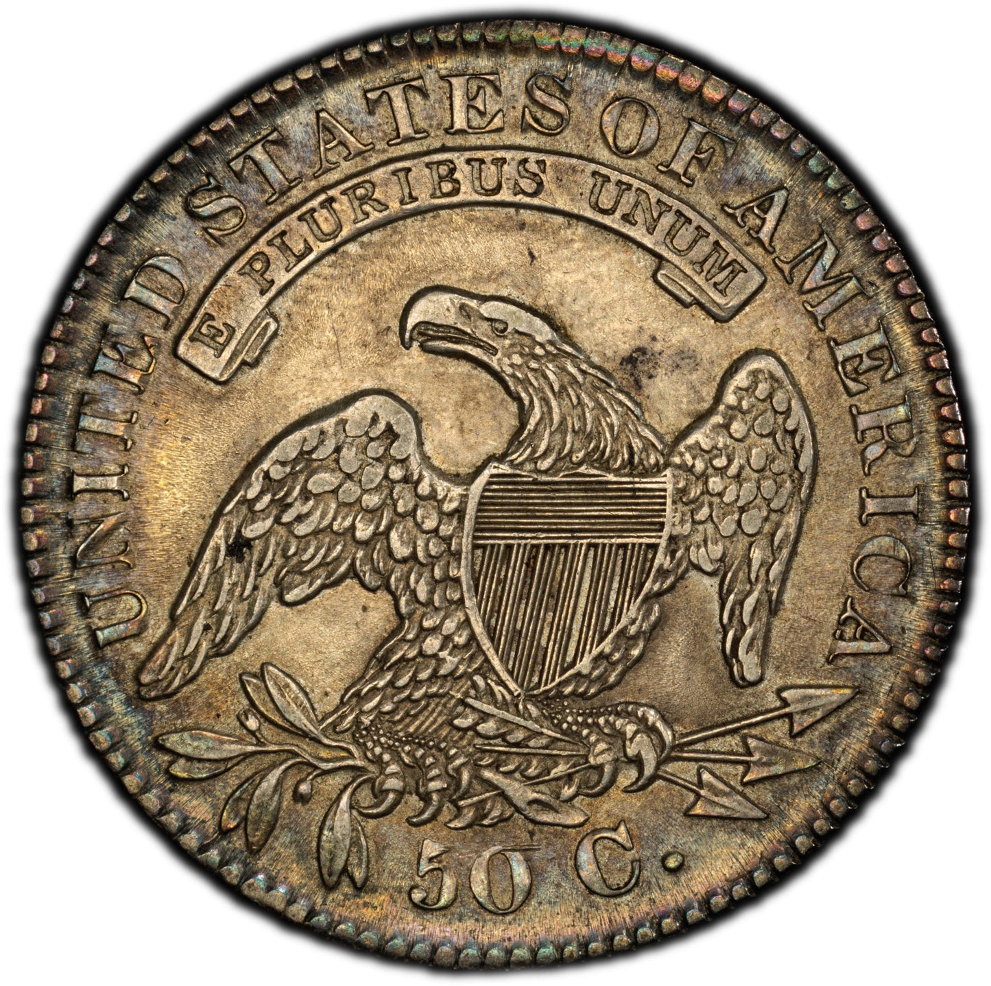 1832 50C AU58 PCGS CAC 50C
