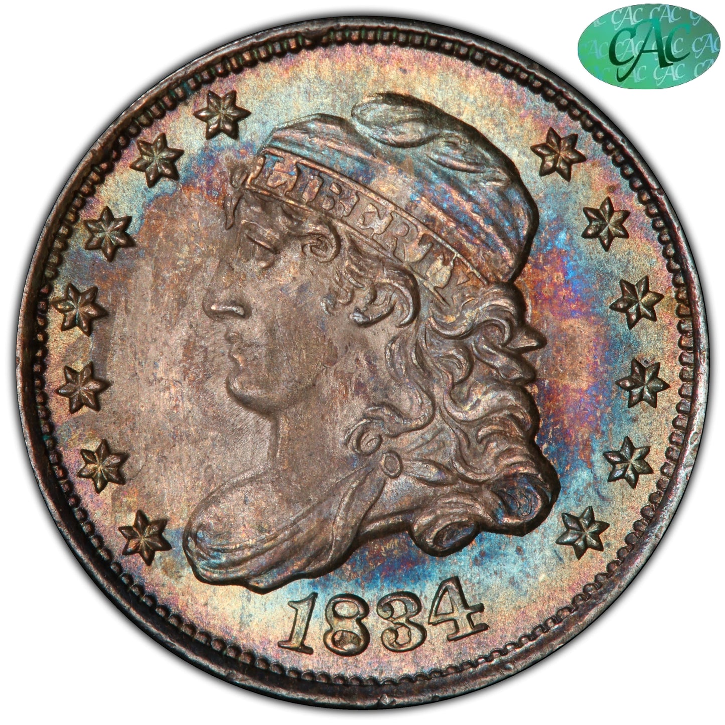 1834 H10C MS66 + CACG H10C
