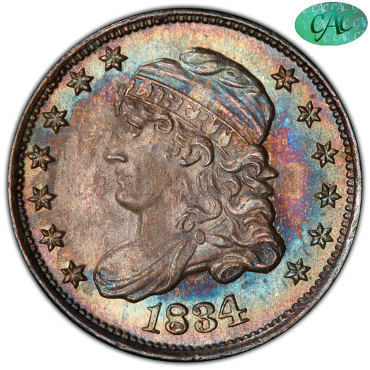 1834 H10C MS66 + CACG H10C