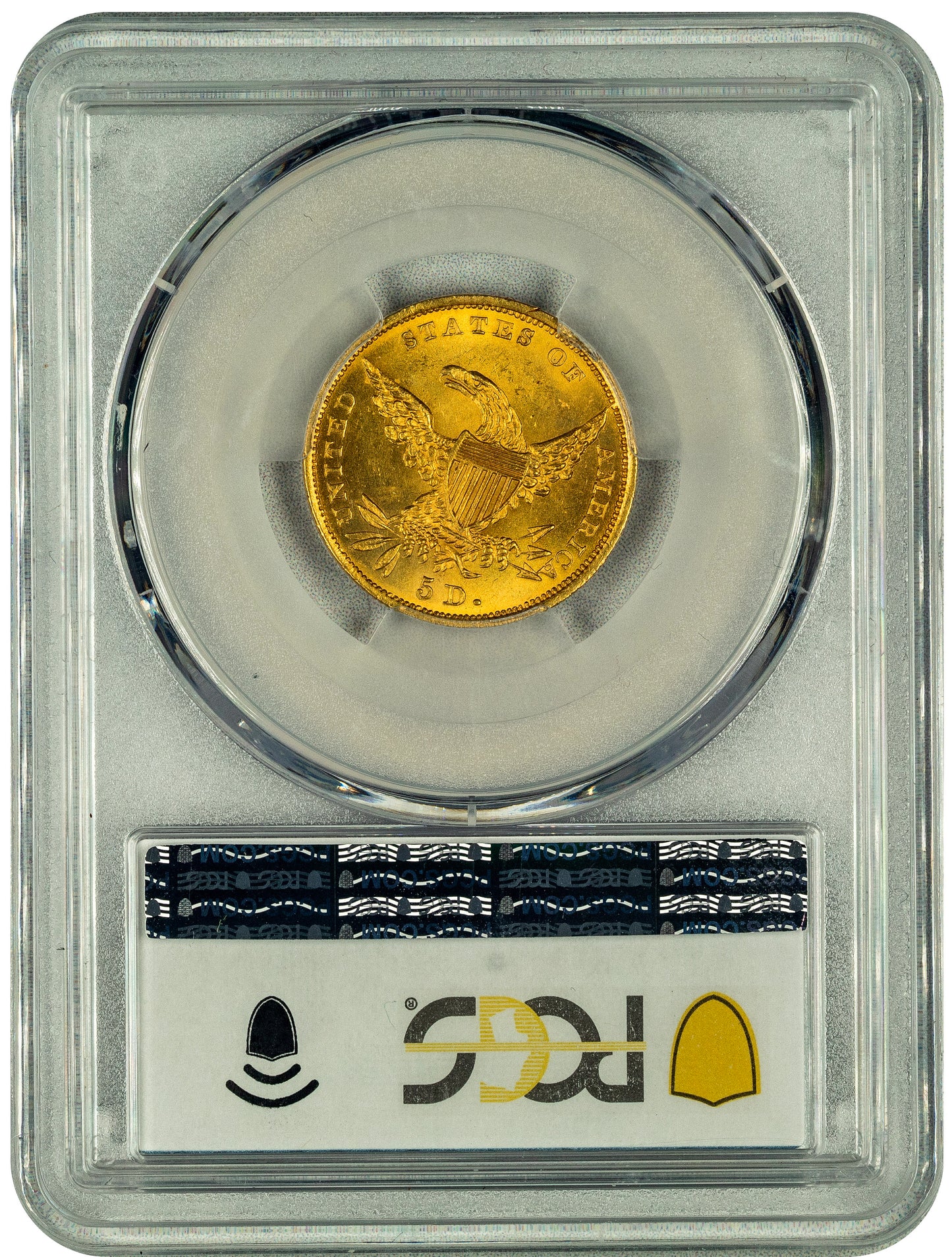 1835 $5 MS64+ PCGS CAC EX POGUE HOLDER WITH GREEN CAC STICKER