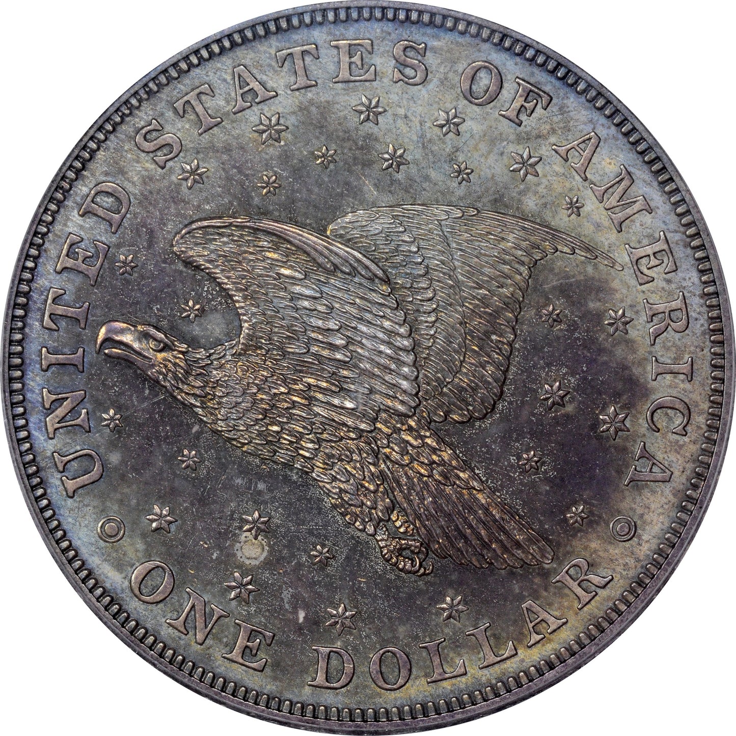1836 $1 GOBRECHT ORIGINAL ALIGNMENT I PR63 PCGS CAC REVERSE