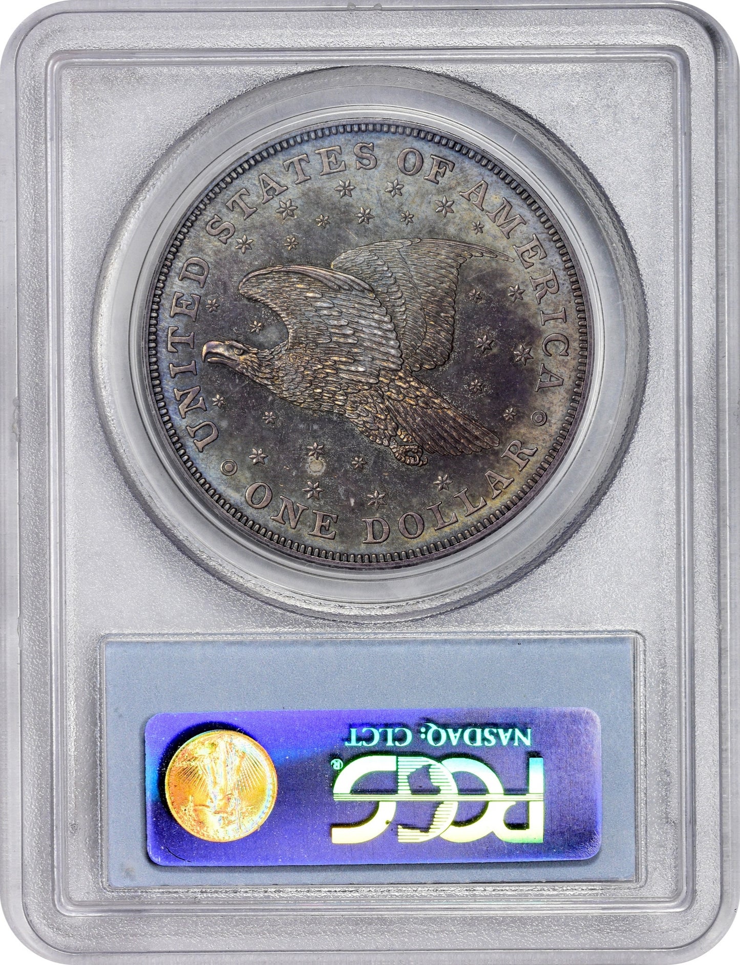 1836 $1 GOBRECHT ORIGINAL ALIGNMENT I PR63 PCGS CAC REVERSE