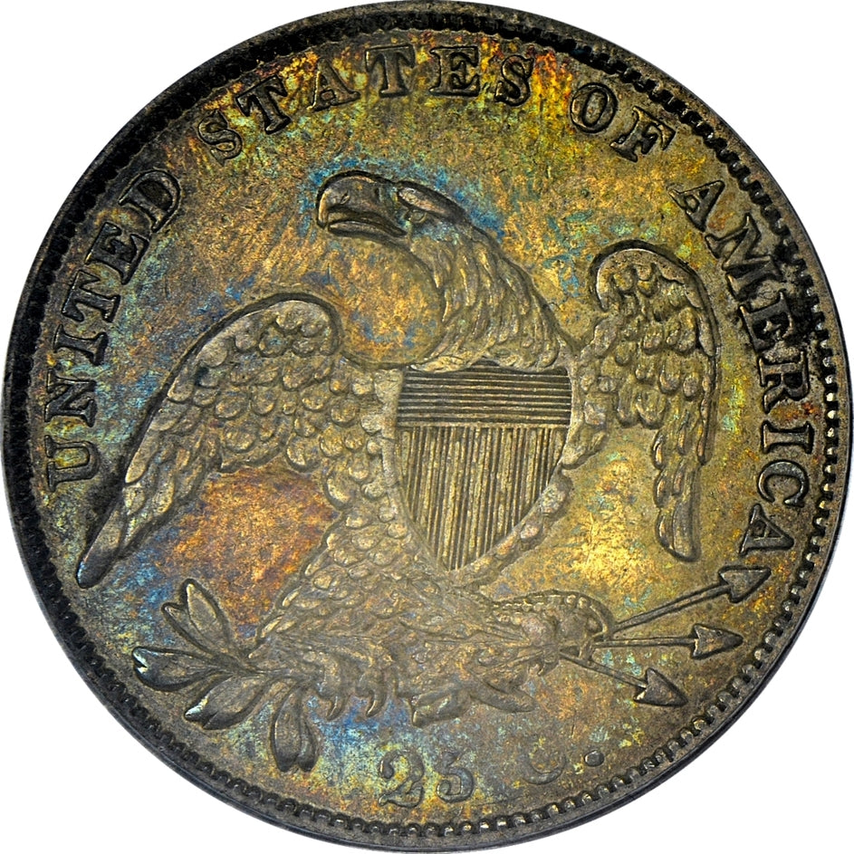 1837 25C Xf45 Pcgs Cac
