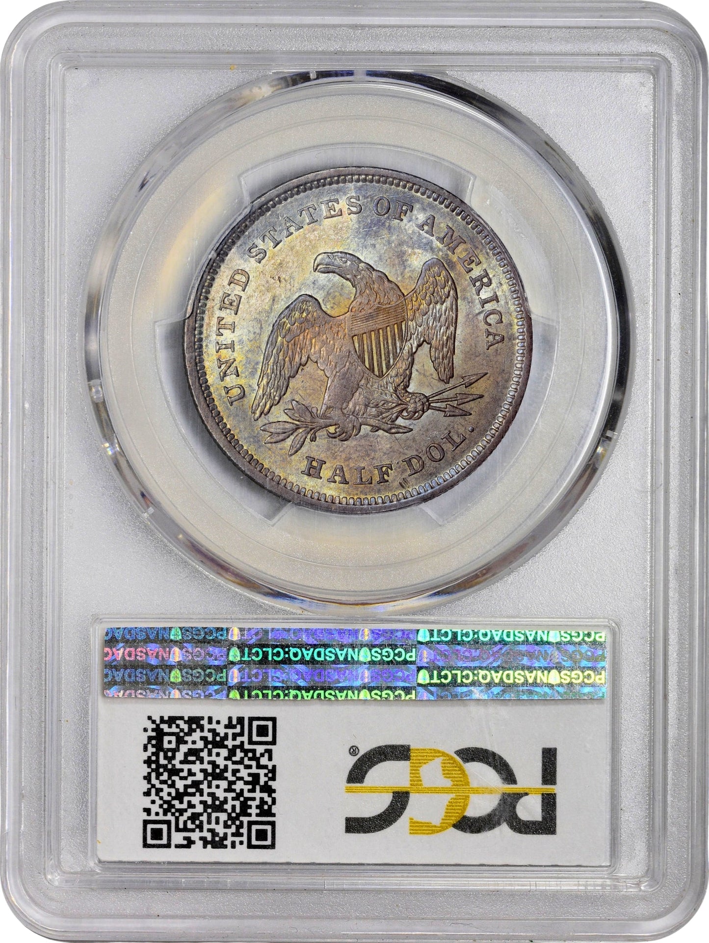 1839 50C NO DRAPERY MS63 + PCGS GOLD CAC 50C
