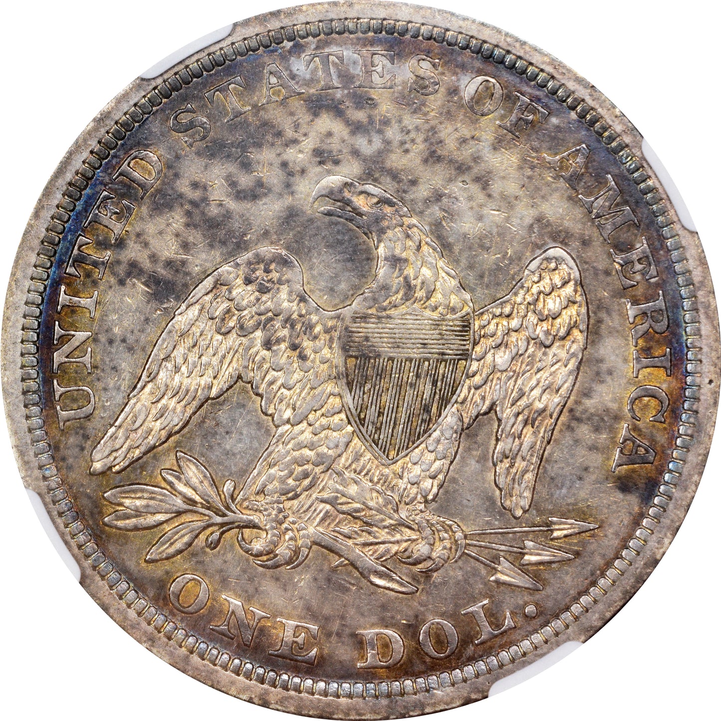 1841 $1 AU55 NGC