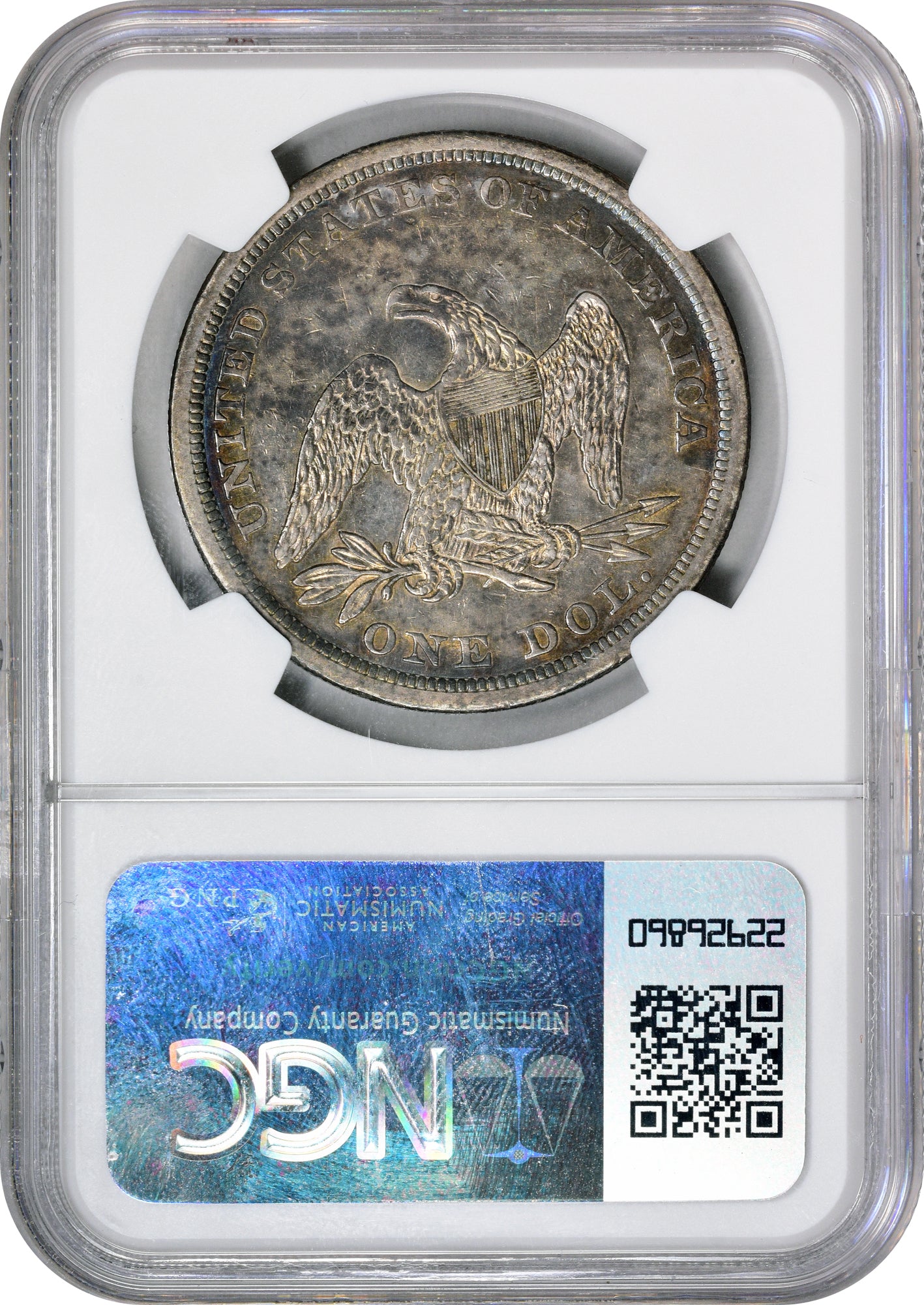 1841 $1 AU55 NGC