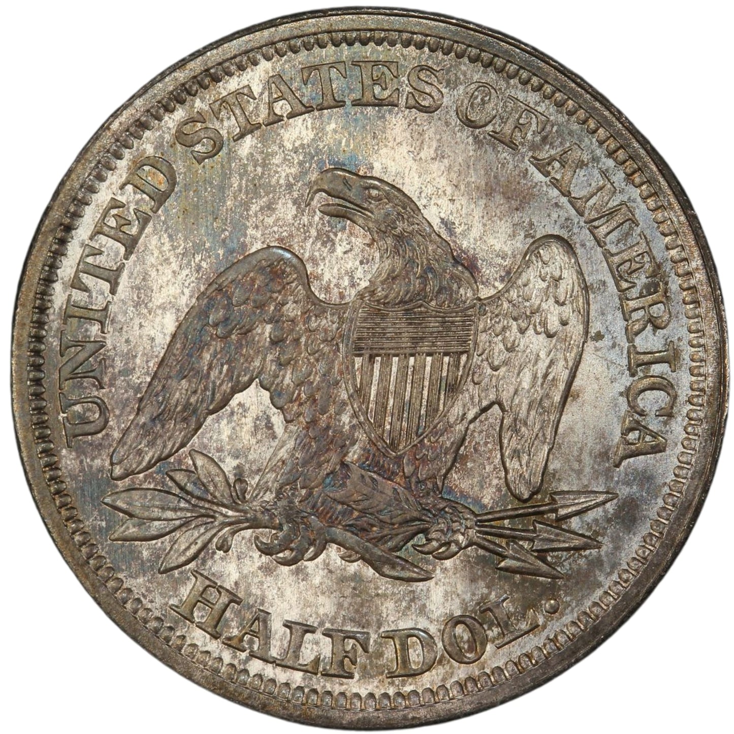 1842 50C MEDIUM DATE MS66 PCGS CAC 50C