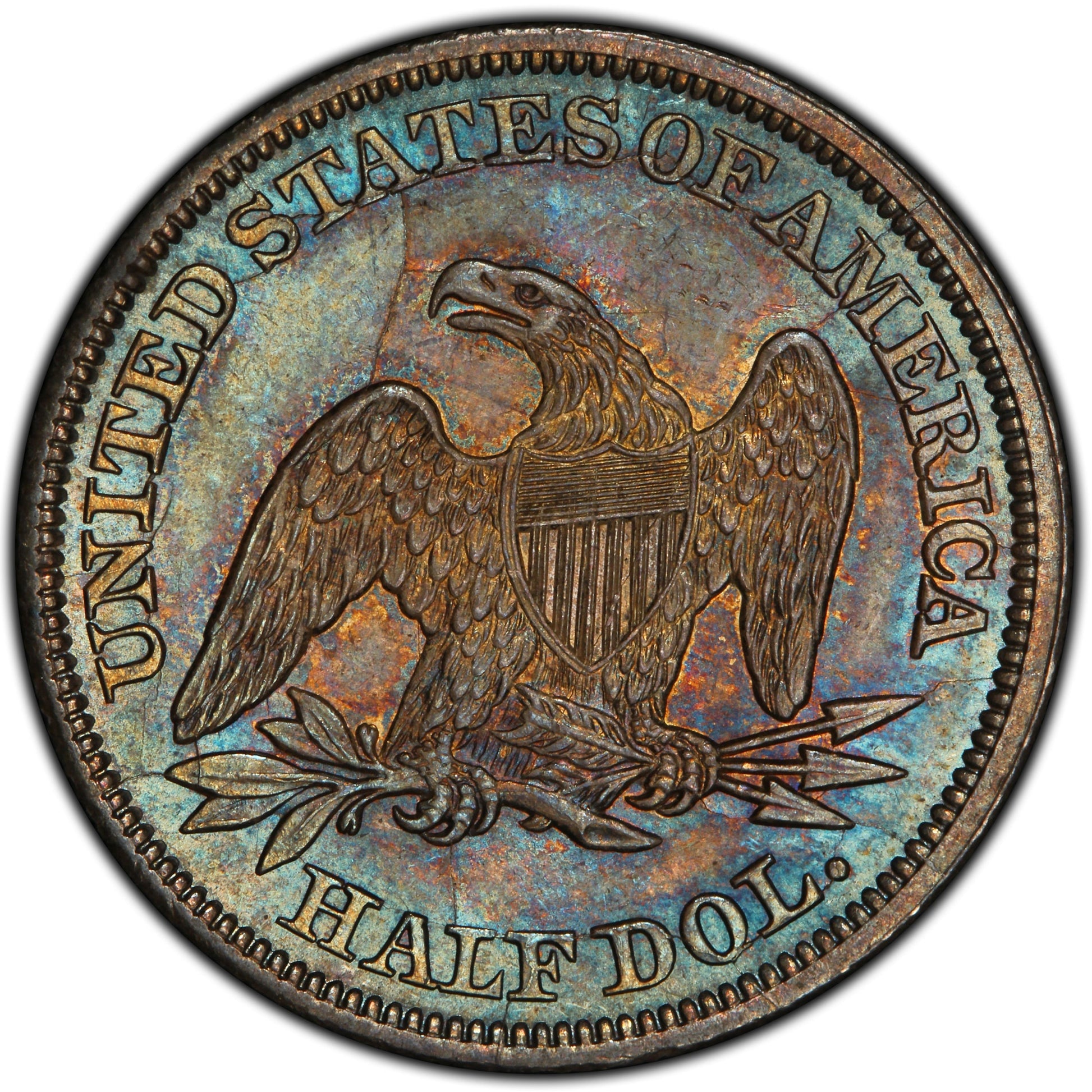 1843 50C MS65+ PCGS CAC REVERSE