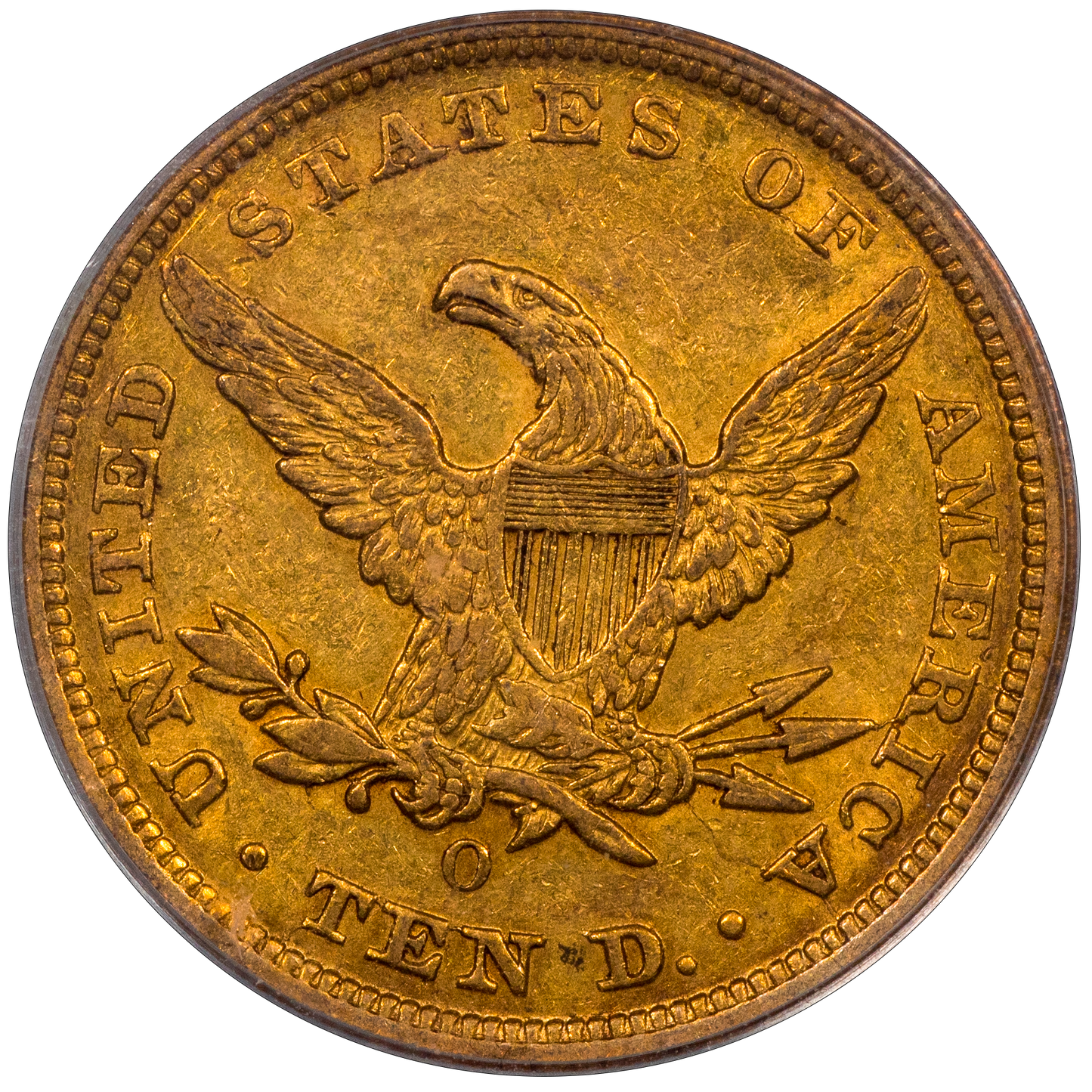 1847-O $10 New Orleans Liberty Head Eagle XF40 OGH PCGS CAC