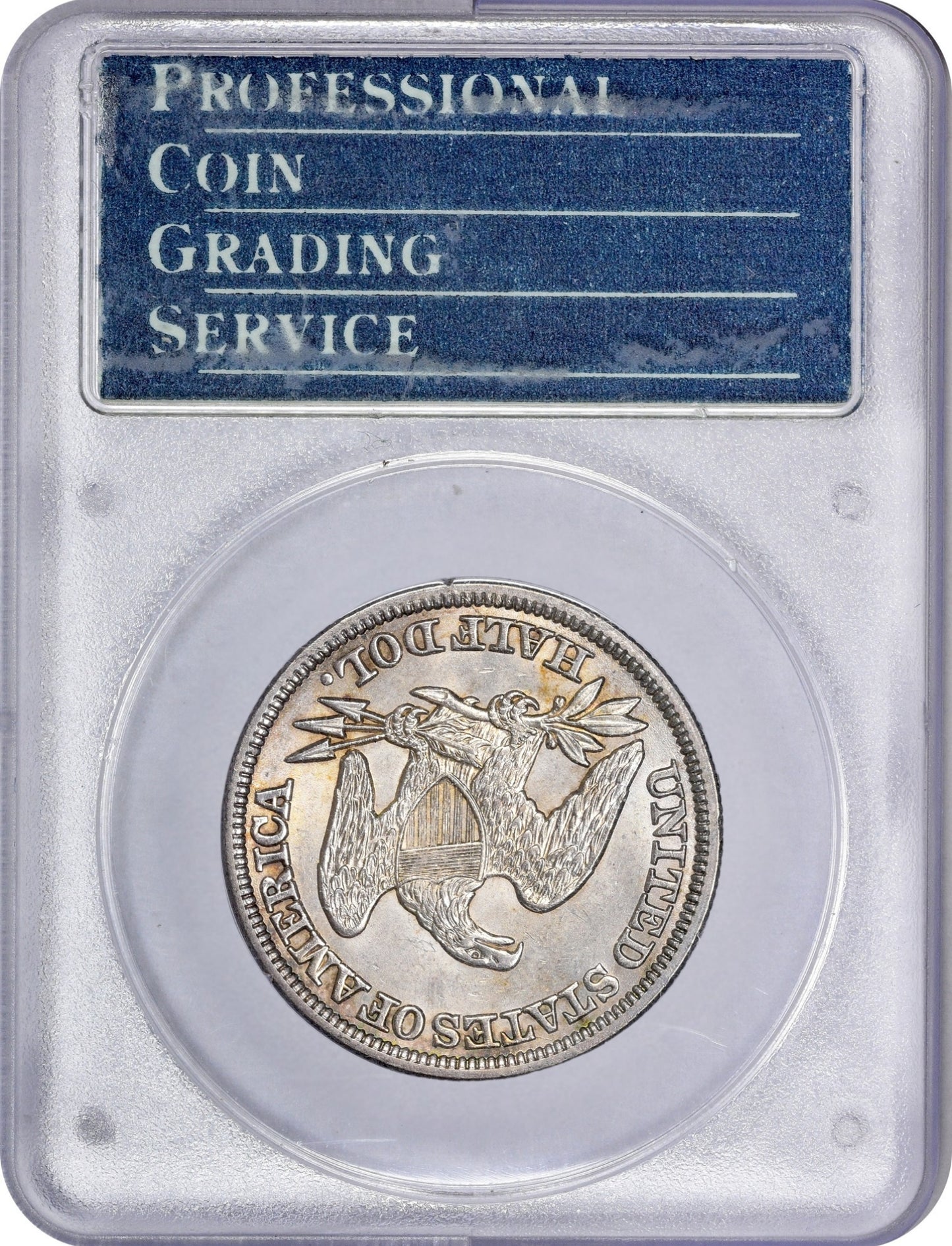 1848 50C MS64 OGH RATTLER PCGS CAC