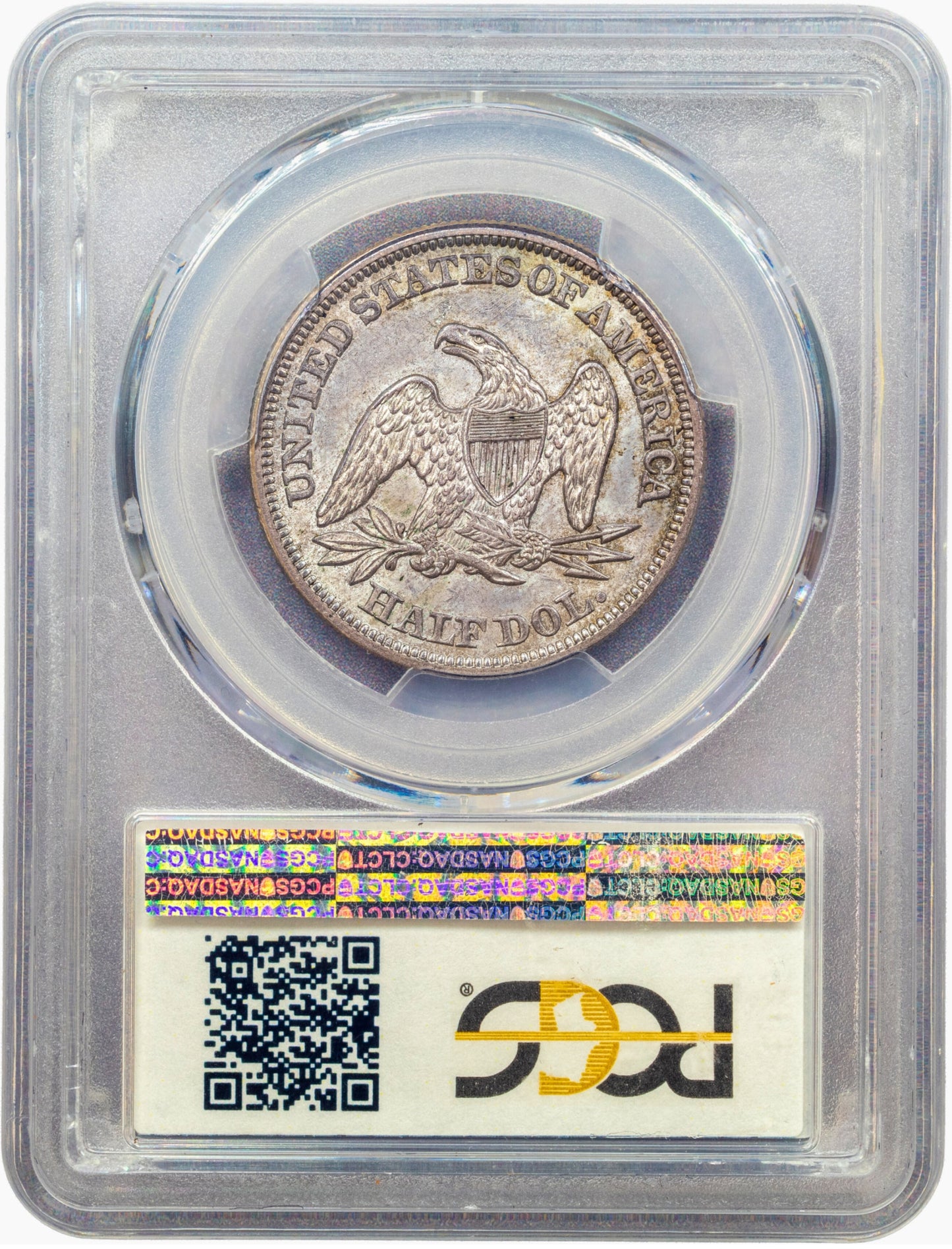 1855 50C ARROWS MS64 PCGS CAC 50C REVERSE HOLDER