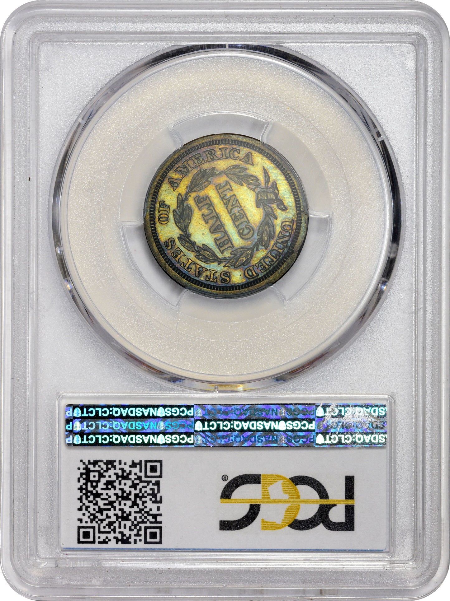 1856 1/2C PR64 BN PCGS CAC REV HOLDER