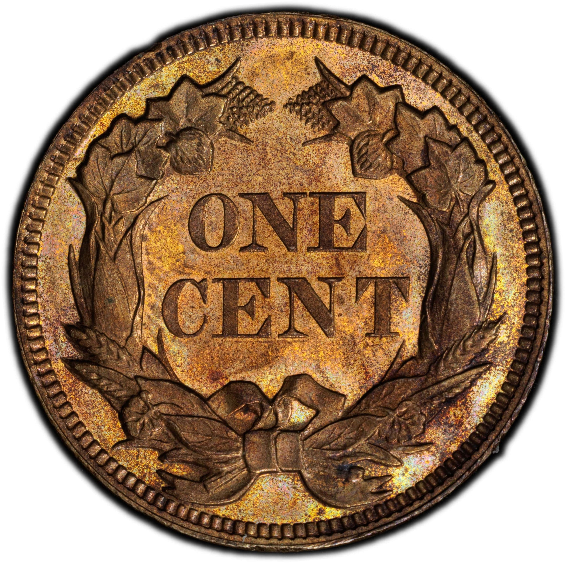 1858 1C LARGE LETTERS PR65 PCGS CAC EEPS