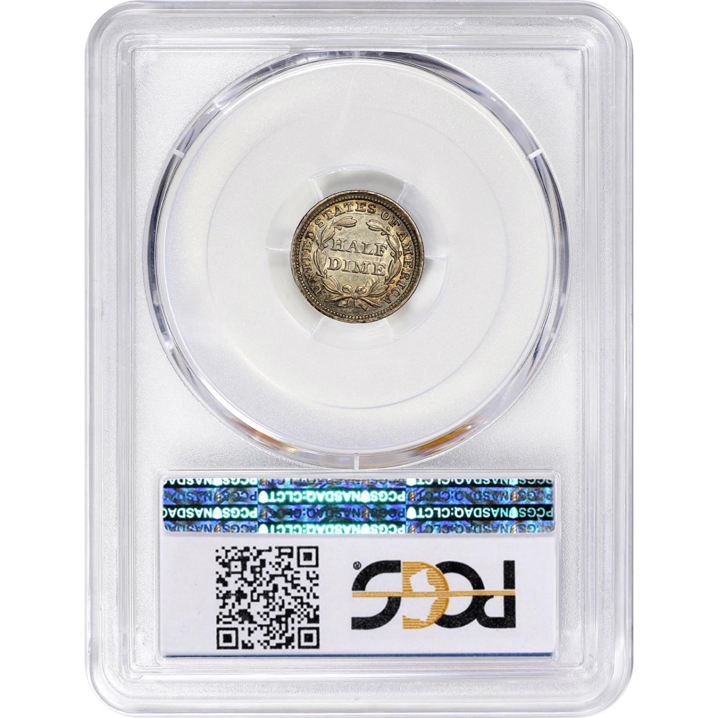 1858 H10C INVERTED DATE AU50 PCGS CAC - Paradime Coins | PCGS NGC CACG CAC Rare US Numismatic Coins For Sale