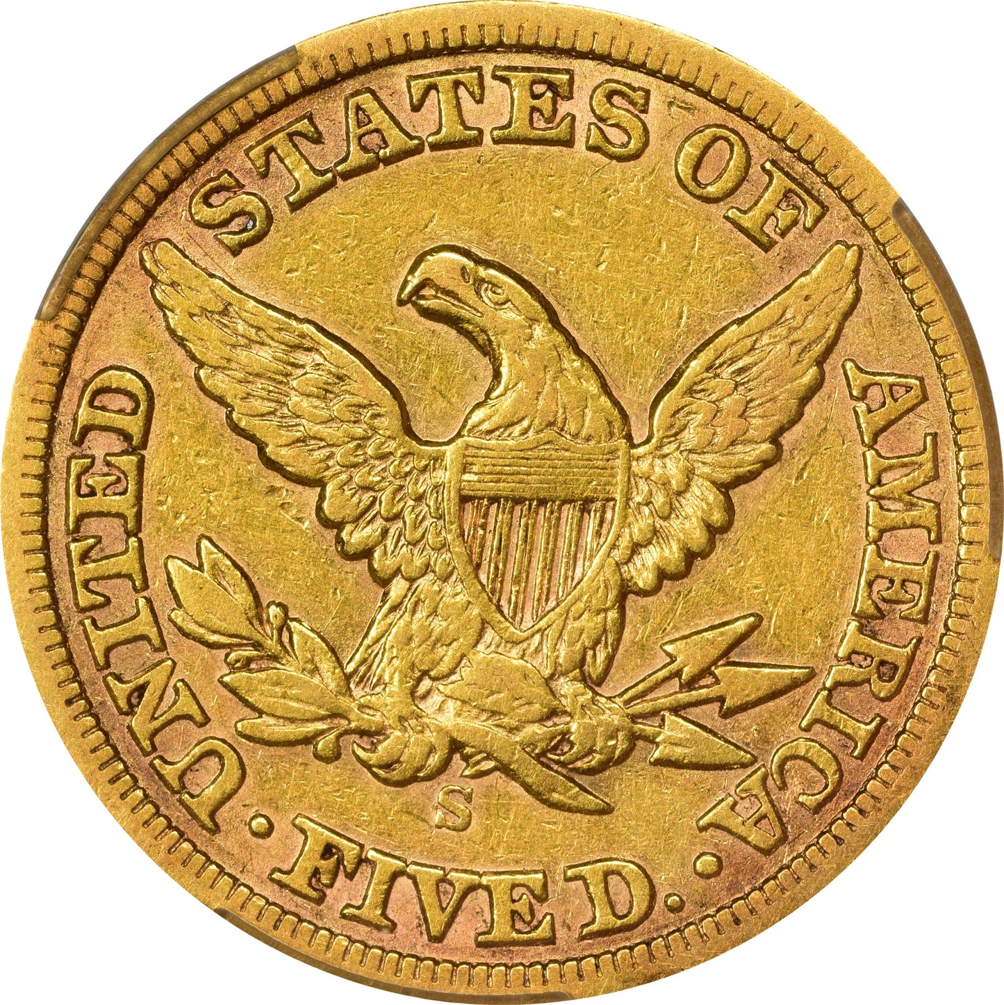 1860-S $5 XF45 CACG