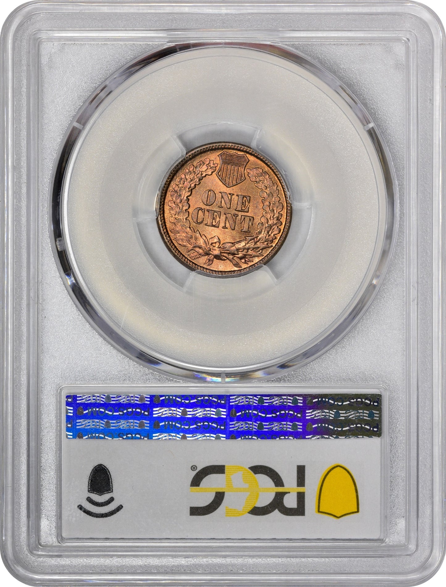 1860 1C MS67 PCGS EEPS REVERSE HOLDER