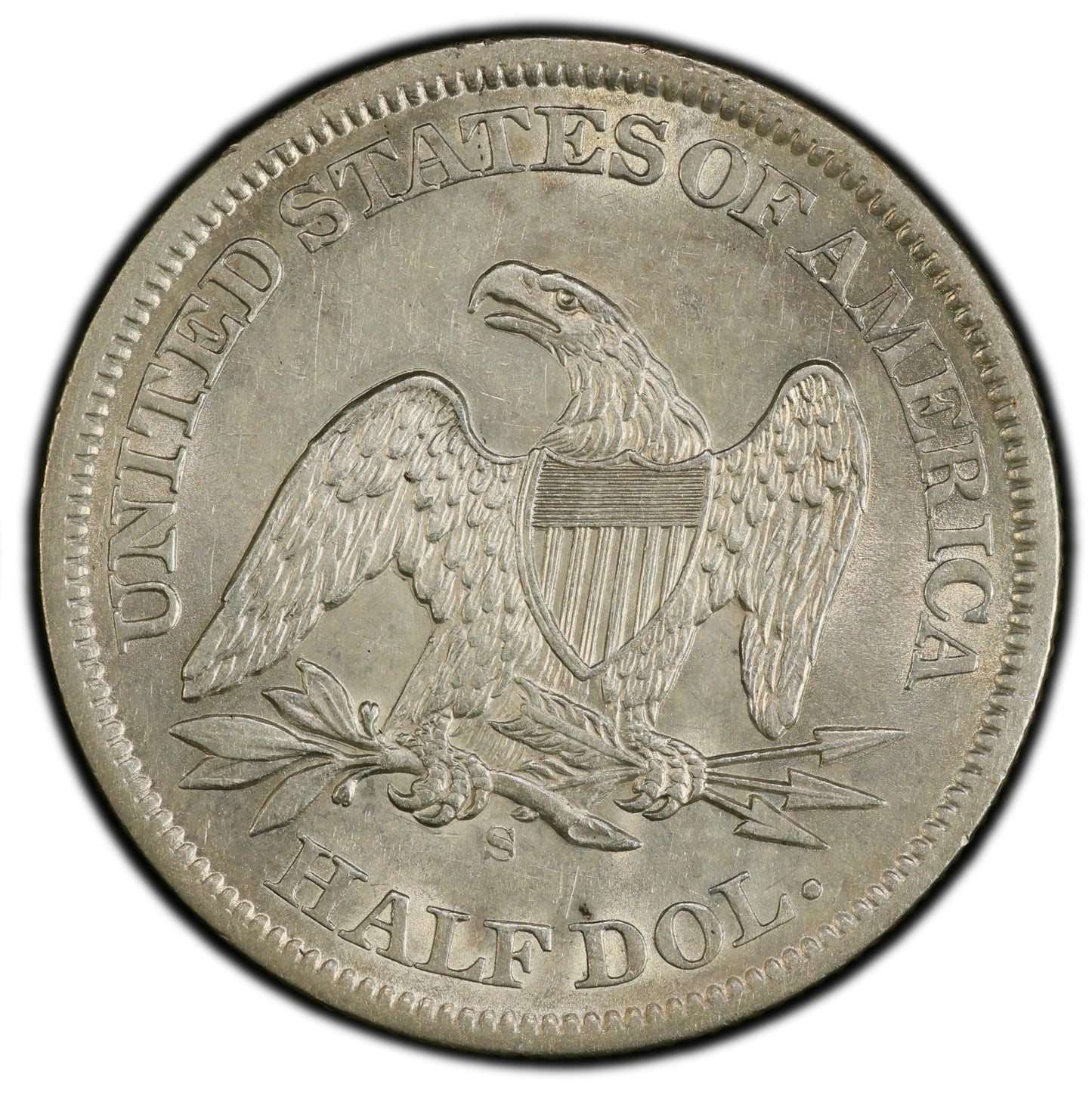 1863-S 50C AU58 NGC