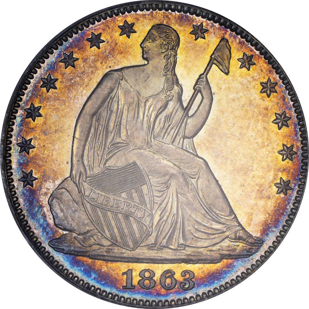 1863 50C PR65 OGH PCGS CAC - Paradime Coins | PCGS NGC CACG CAC Rare US Numismatic Coins For Sale