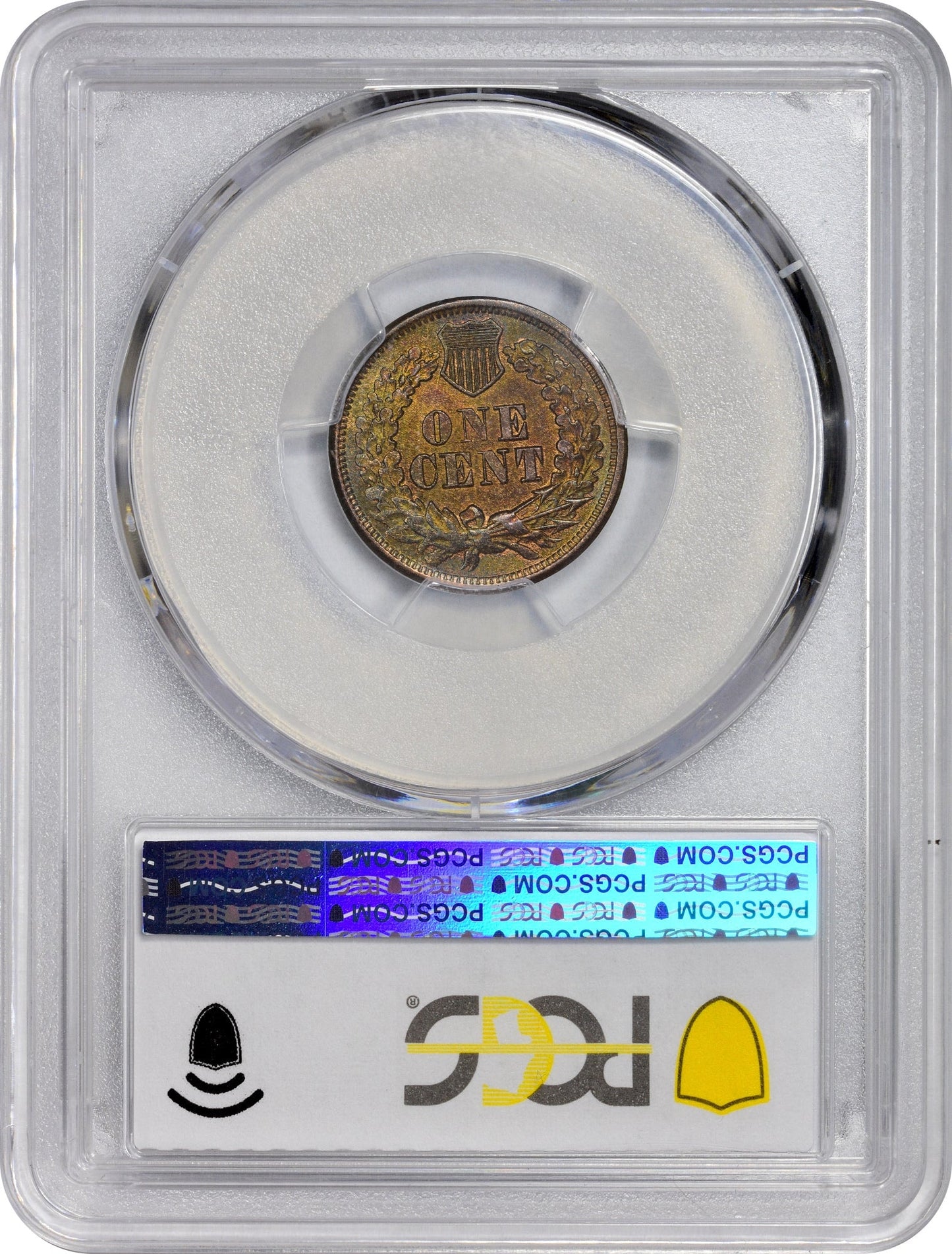 1864-L 1C MS64 BN PCGS CAC EEPS REVERSE HOLDER