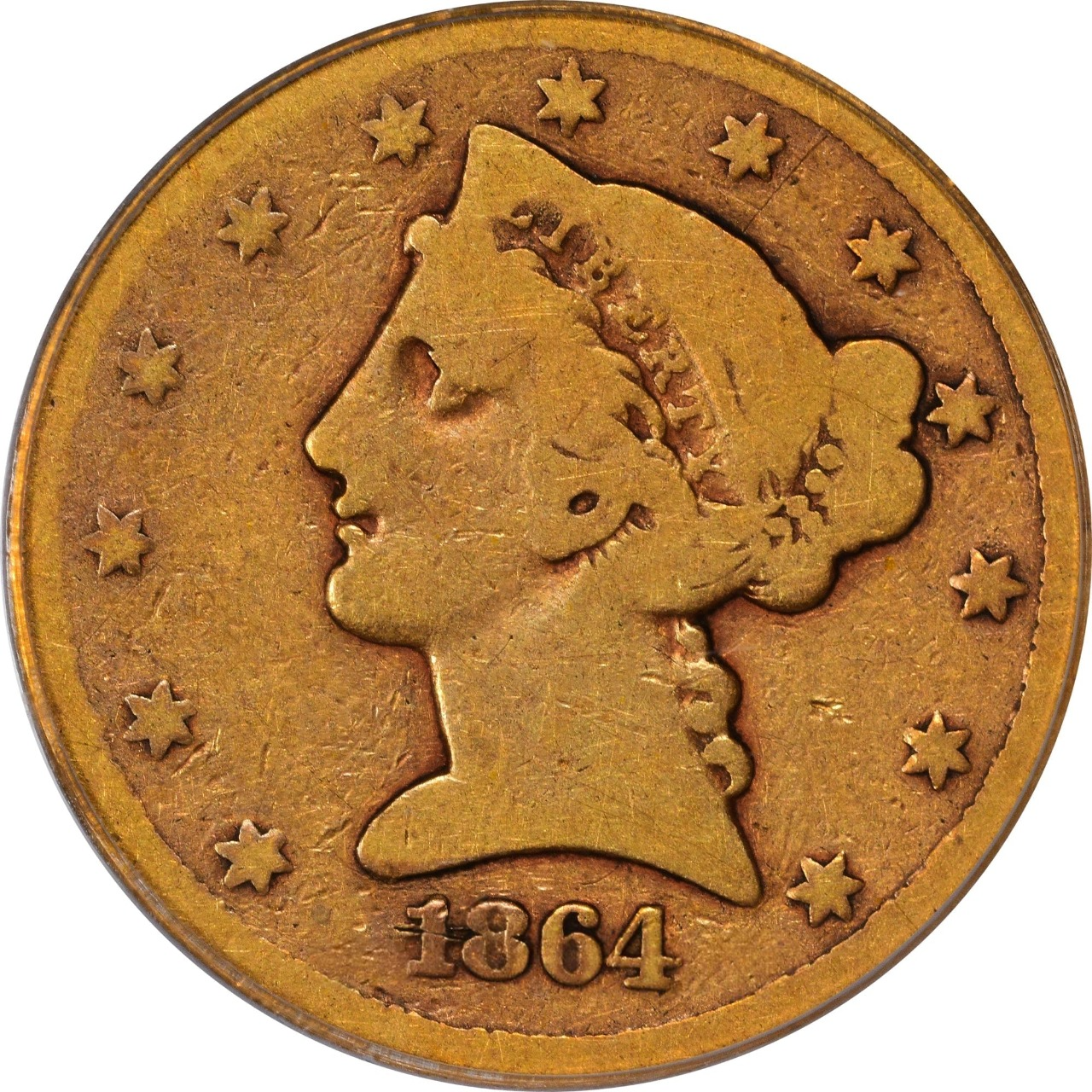 1864-S $5 G04 PCGS CAC - Paradime Coins | PCGS NGC CACG CAC Rare US Numismatic Coins For Sale