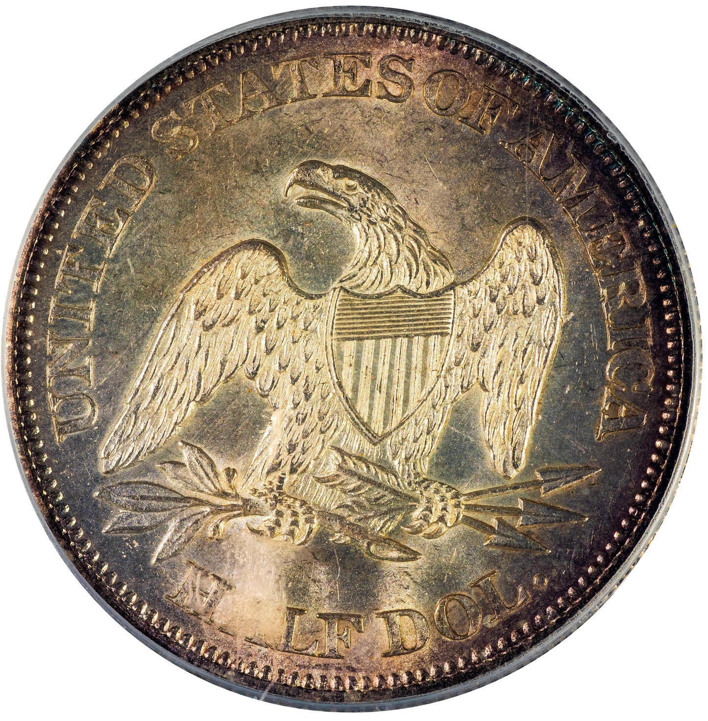 1864 50C MS64 PCGS CAC REVERSE