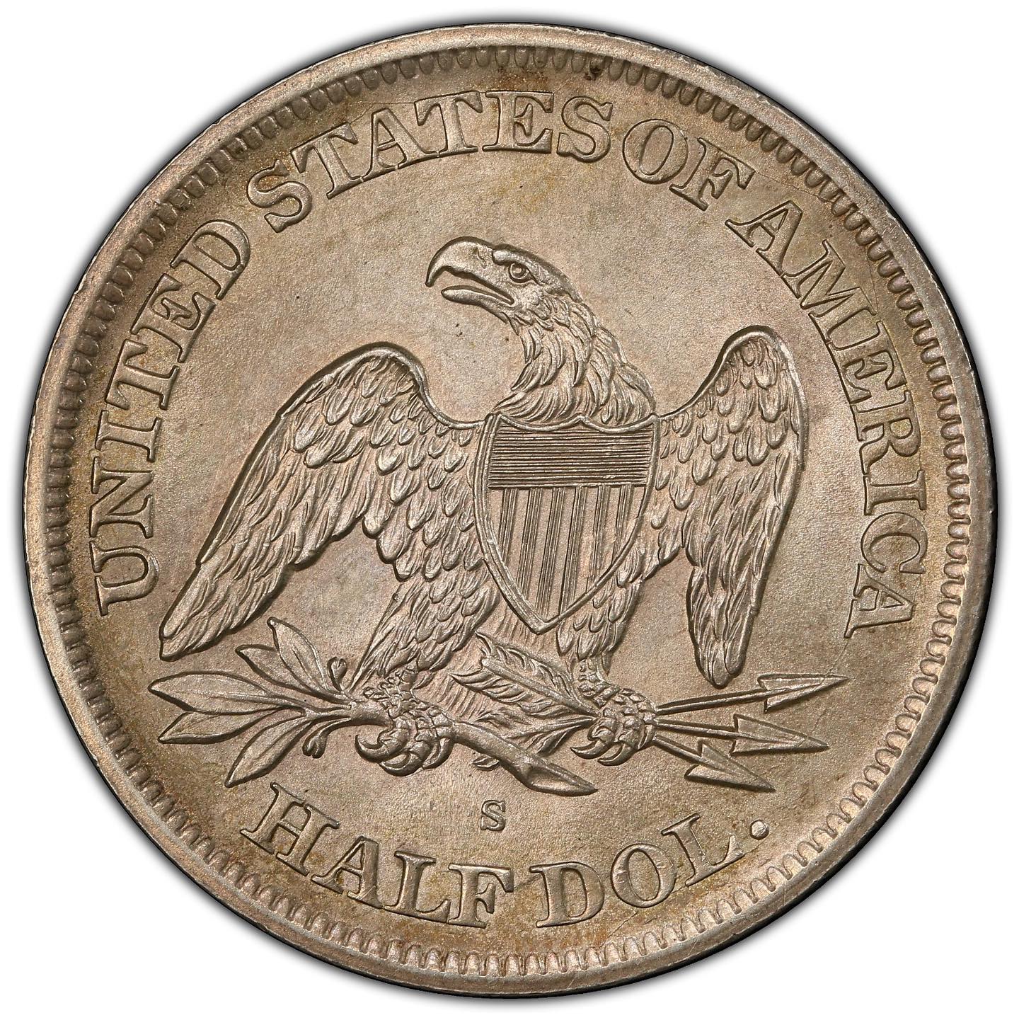 1865-S 50C MS64+ PCGS - Paradime Coins | PCGS NGC CACG CAC Rare US Numismatic Coins For Sale