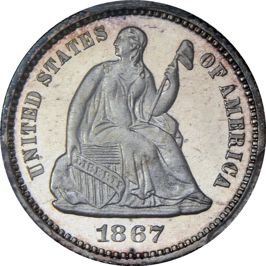 1867 H10C PR66DCAM PCGS - Paradime Coins | PCGS NGC CACG CAC Rare US Numismatic Coins For Sale